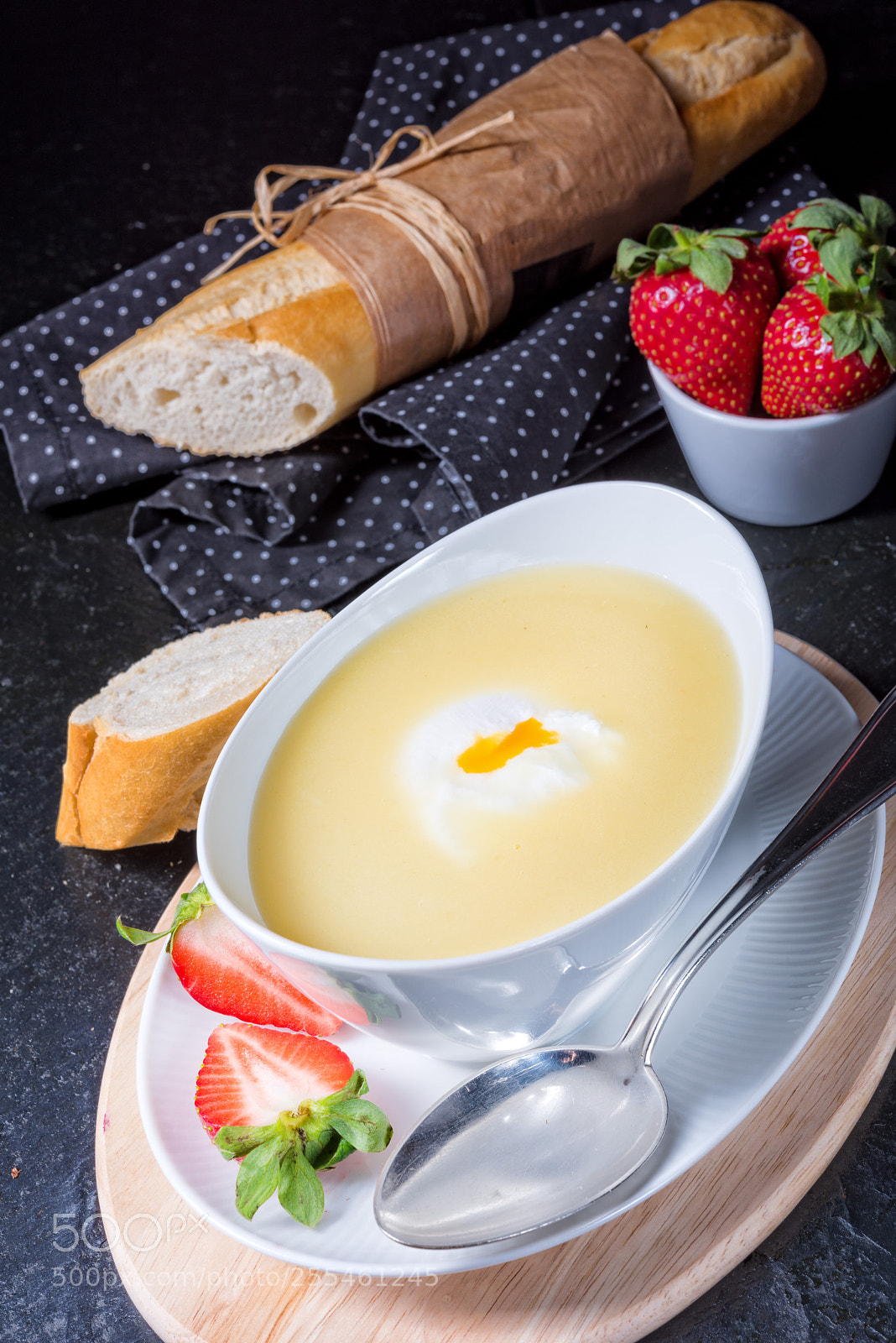 Nikon D810 sample photo. Asparagus soup with poached photography