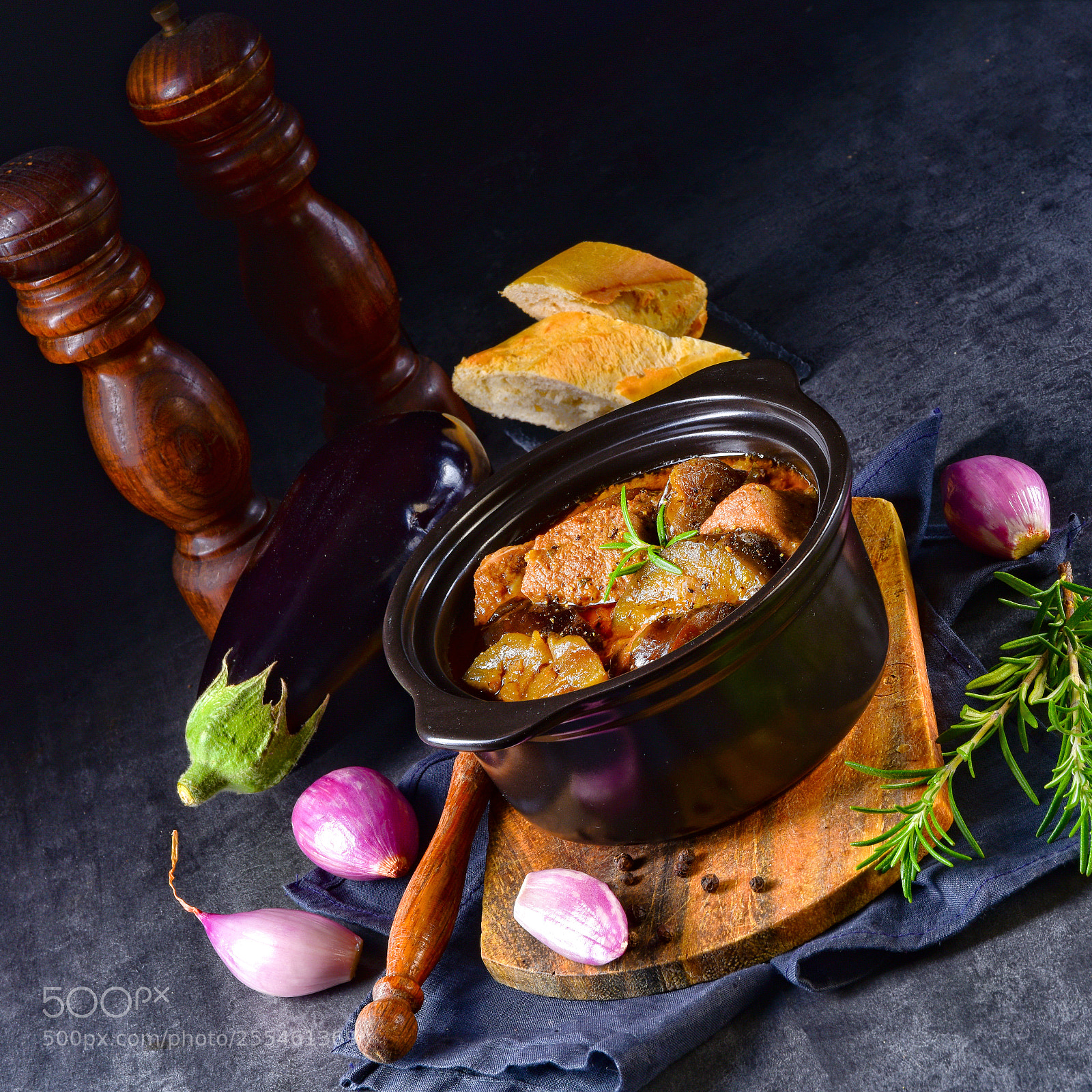 Nikon D810 sample photo. Eggplant casserole - melitzanes photography