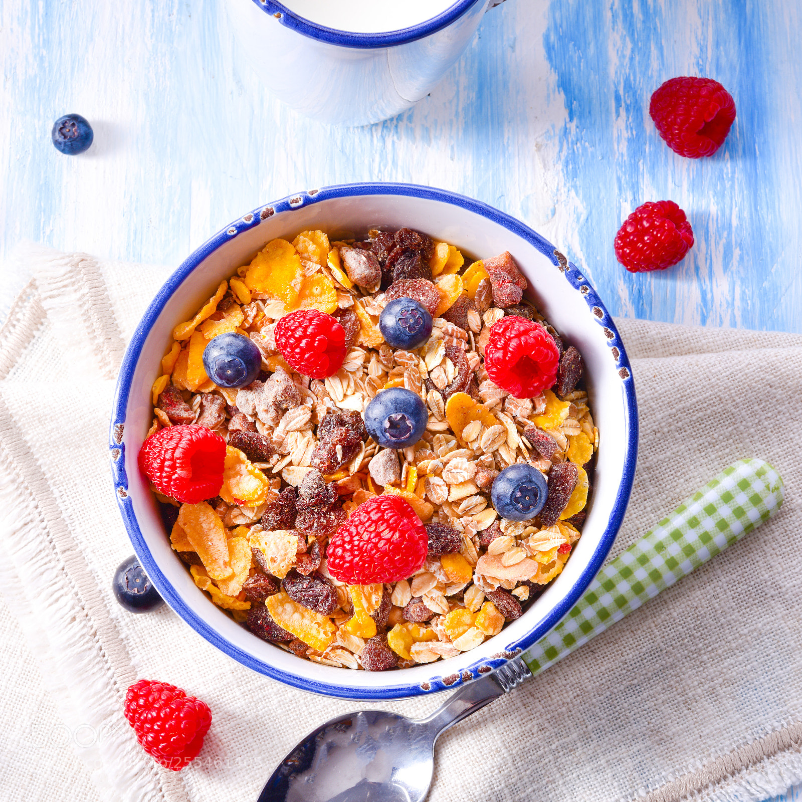 Nikon D810 sample photo. Muesli breakfast menu with photography