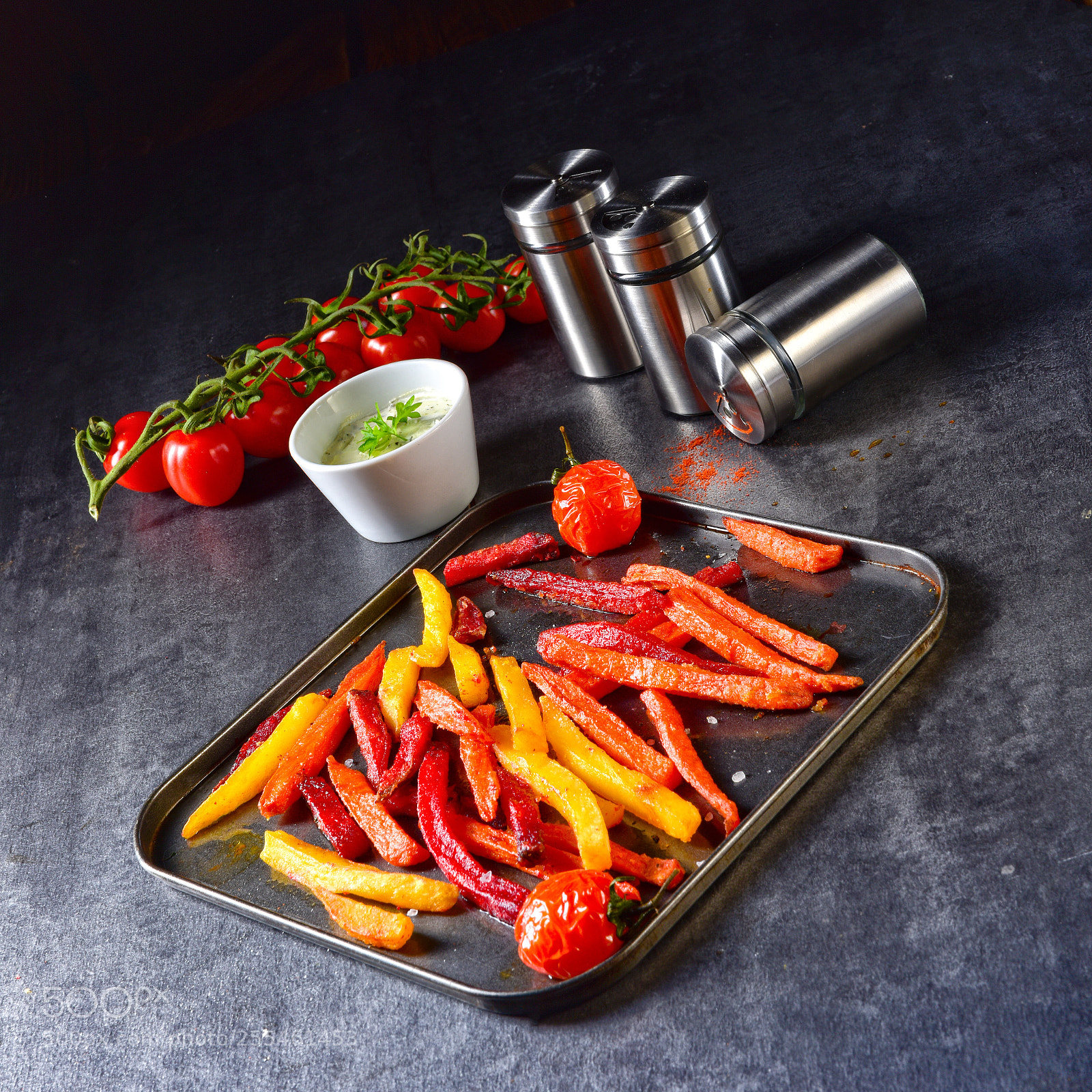 Nikon D810 sample photo. Colorful vegetable fries from photography
