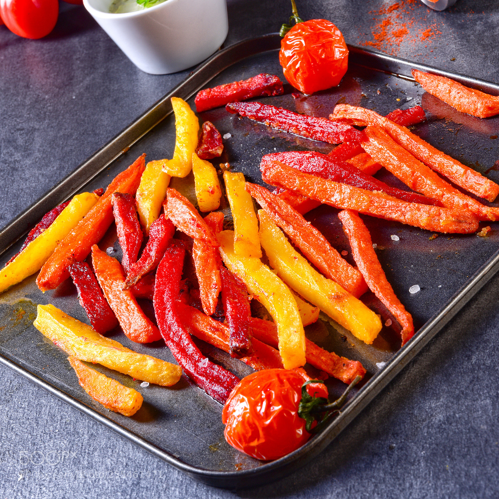 Nikon D810 sample photo. Colorful vegetable fries from photography