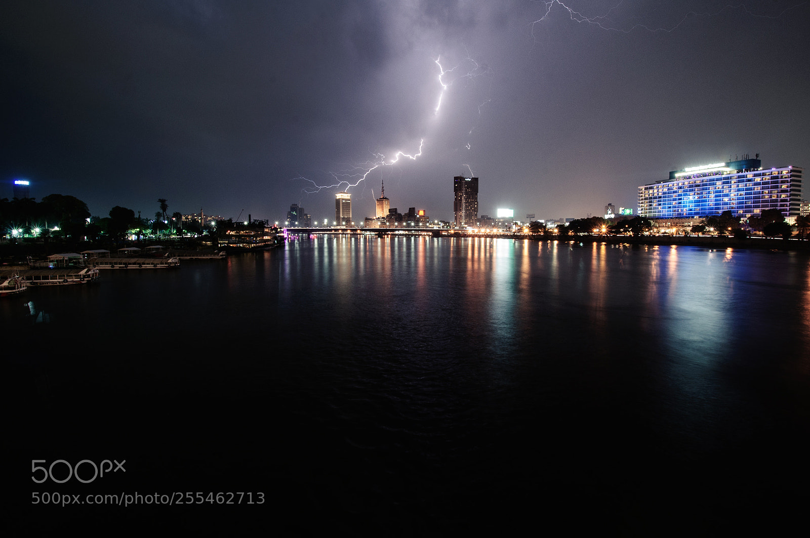 Nikon D90 sample photo. Stormy night over cairo photography