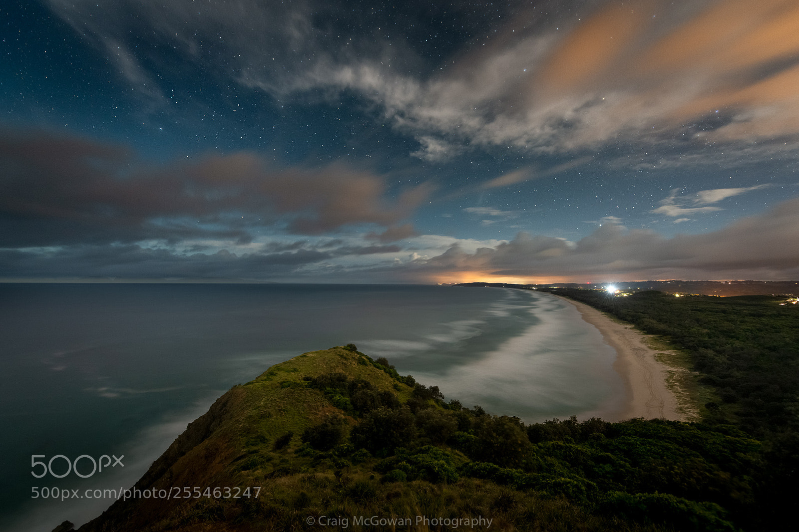 Nikon D850 sample photo. Byron at night photography