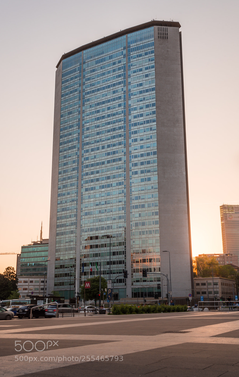 Nikon D7200 sample photo. Sunset behind the pirellone photography