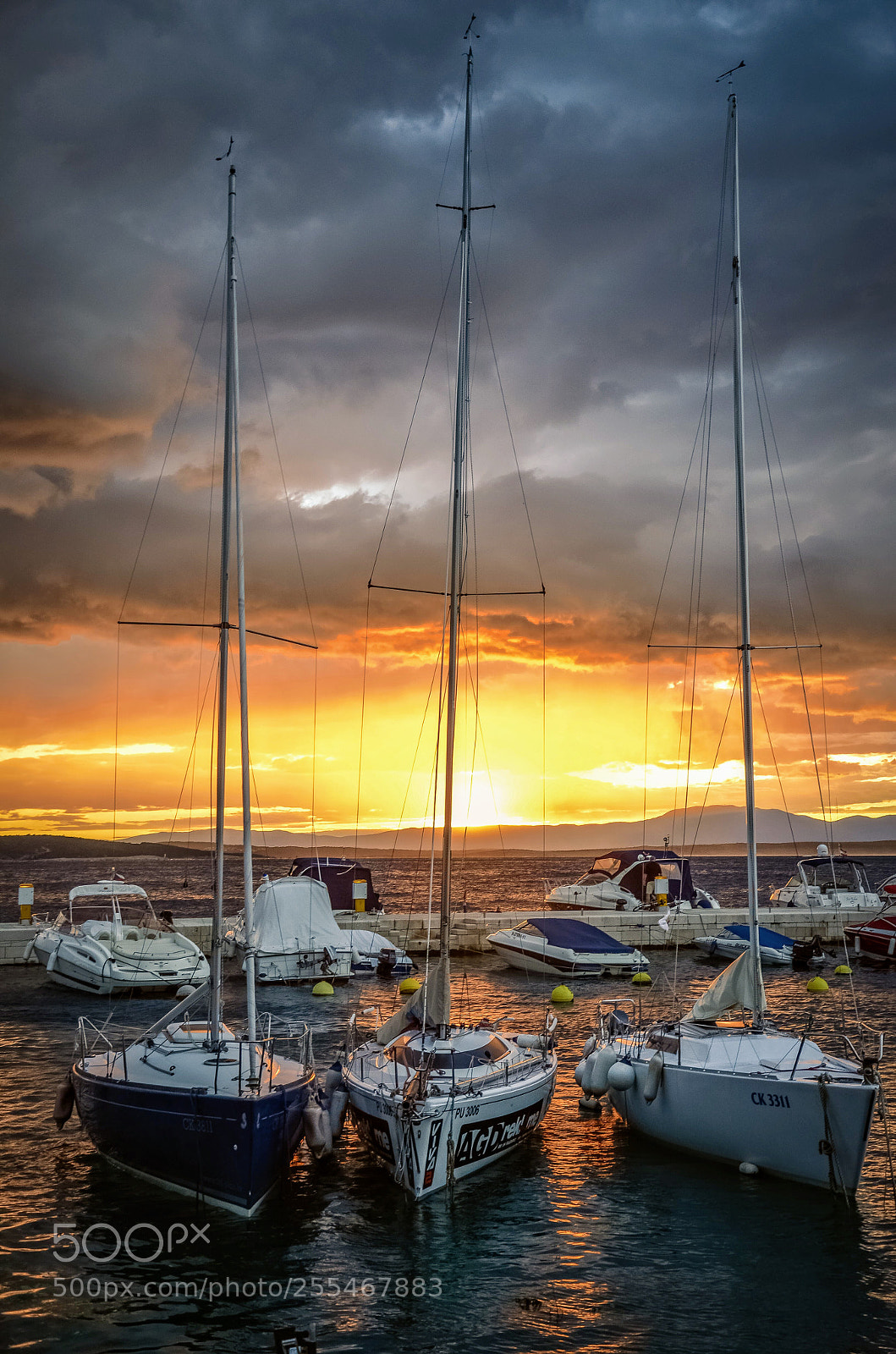Nikon D7000 sample photo. Sunset harbor photography