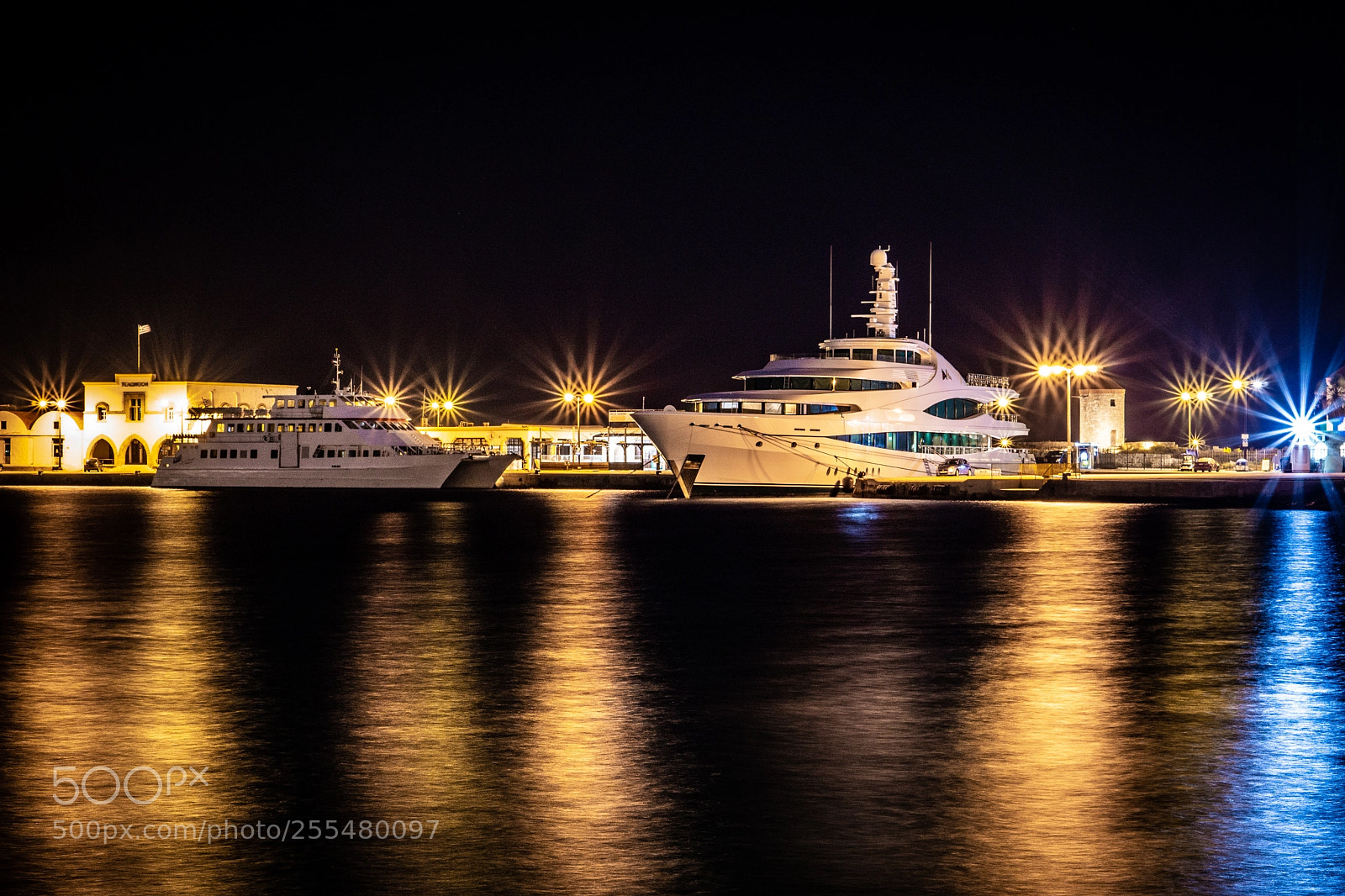 Sony a6000 sample photo. Rhodes harbor photography