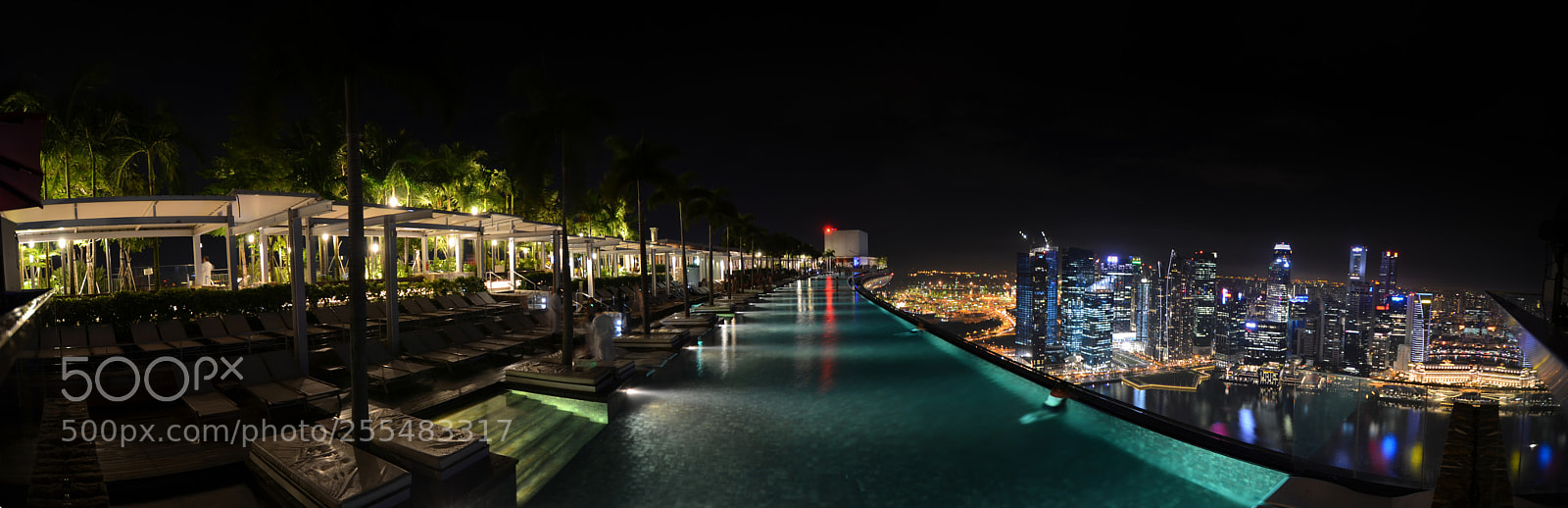 Nikon D7000 sample photo. Infinity pool, marina bay photography
