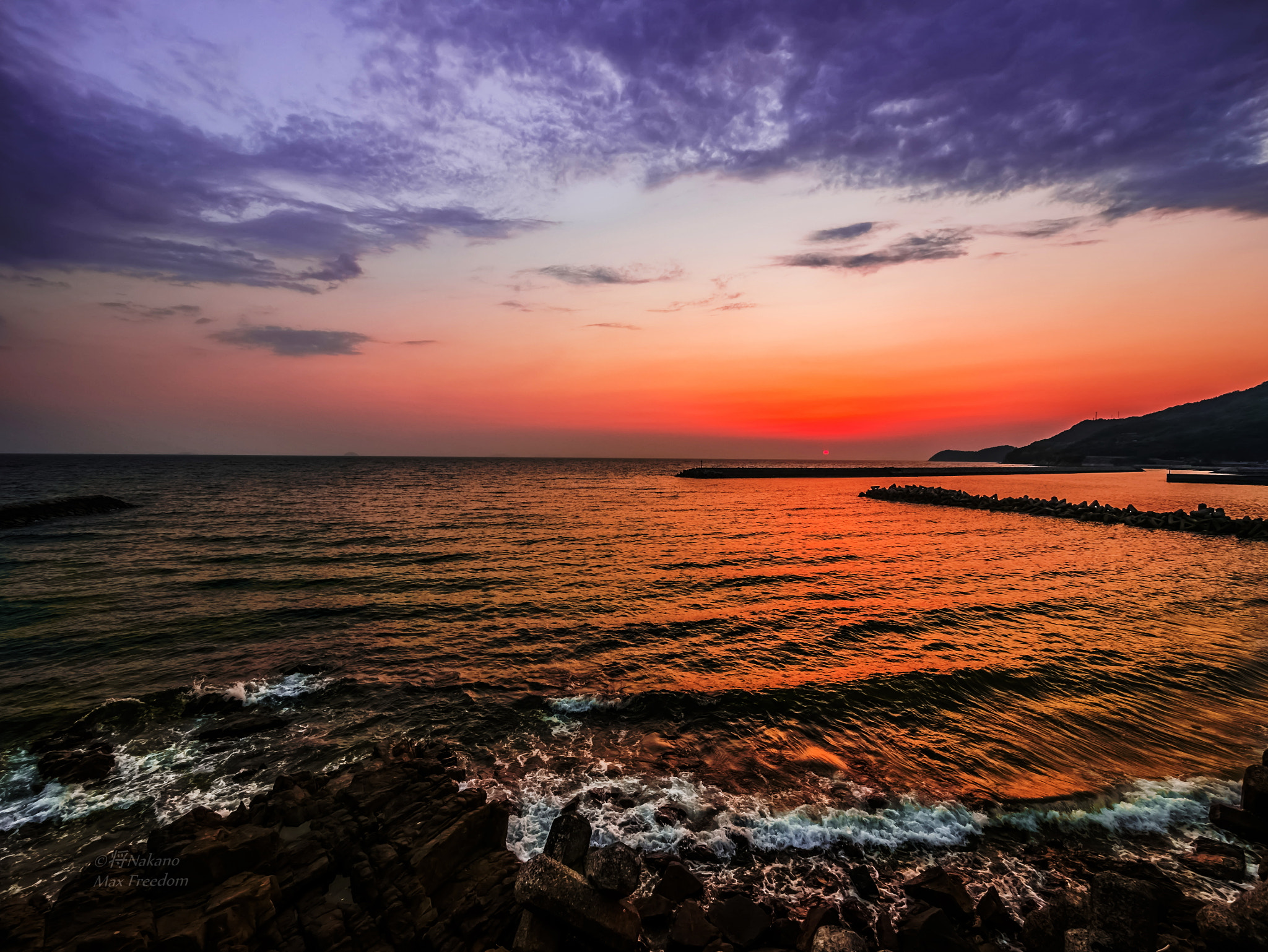 Panasonic Lumix DC-GX850 (Lumix DC-GX800 / Lumix DC-GF9) sample photo. Sunset of the seto inland sea photography