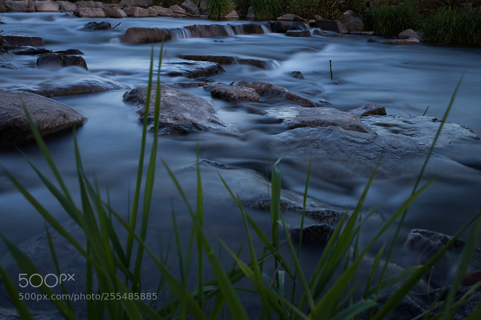Canon EOS 80D sample photo. Soft water with gras photography