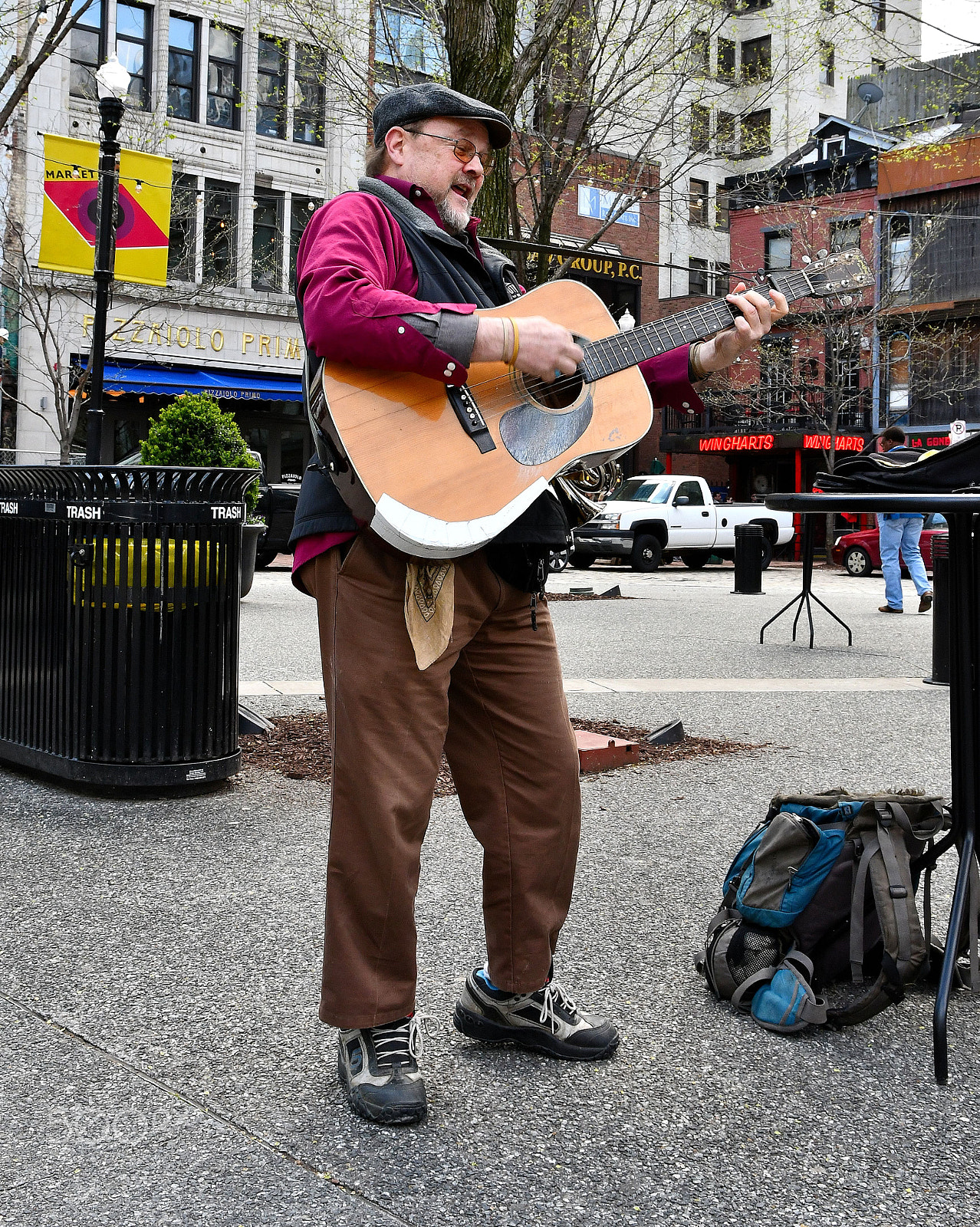 Nikon D7500 sample photo. Market square music man #1 photography