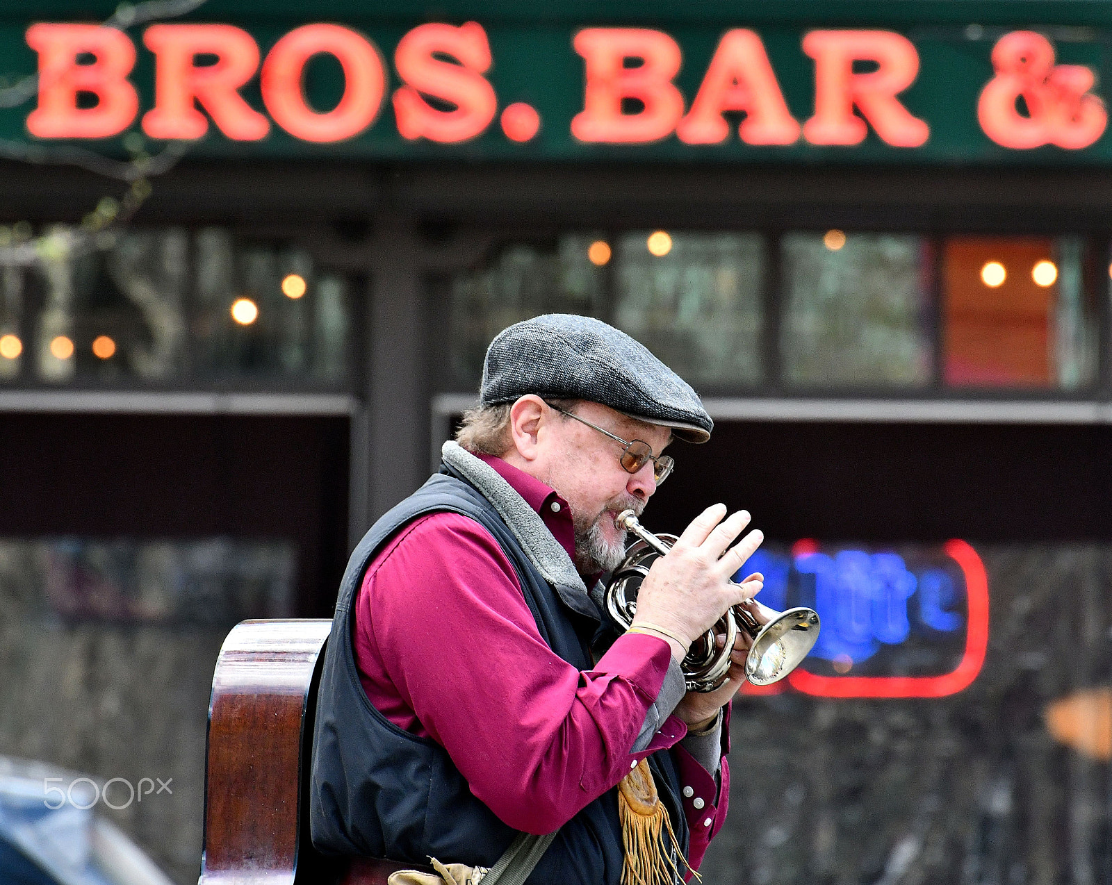 Nikon D7500 sample photo. Market square music man #2 photography