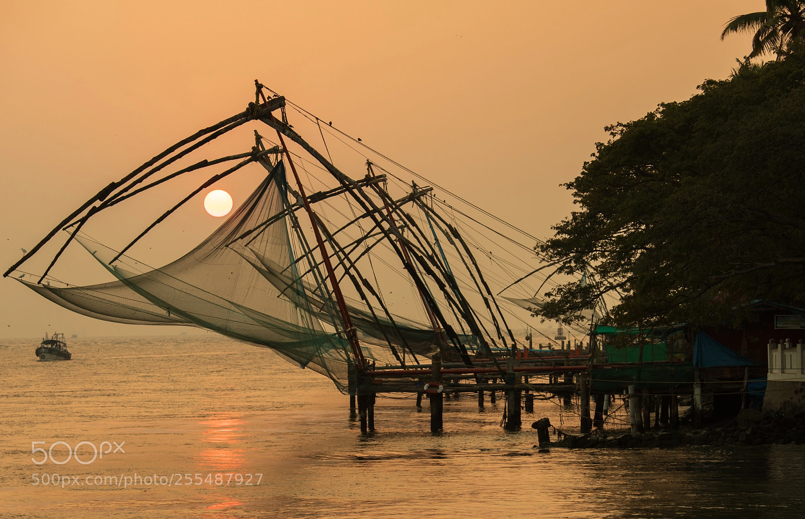 Sony a7S sample photo. Cochin fishing nets photography