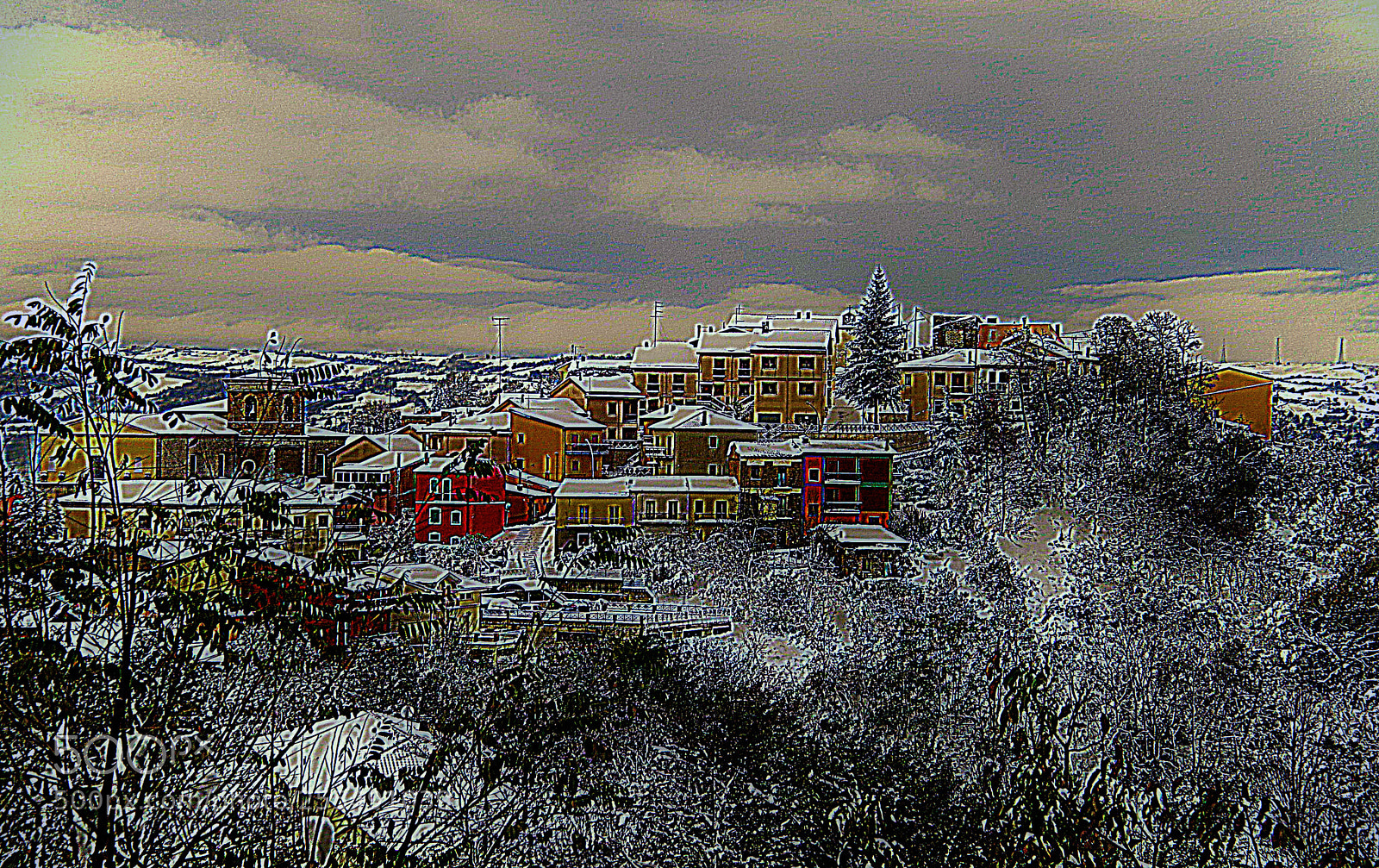 Canon PowerShot SX50 HS sample photo. Carife vecchio innevato photography