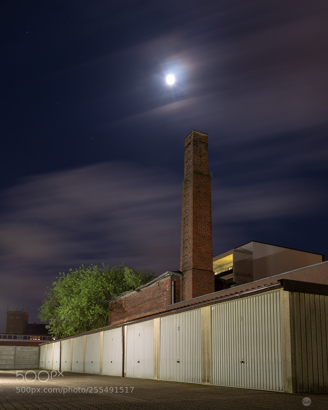 Canon EOS 6D sample photo. Moon and chimney photography