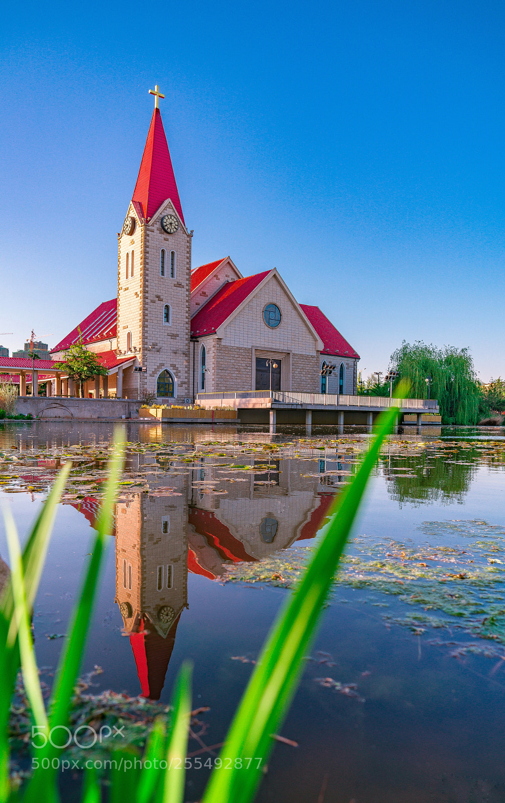 Sony a7R II sample photo. Li cun river church photography