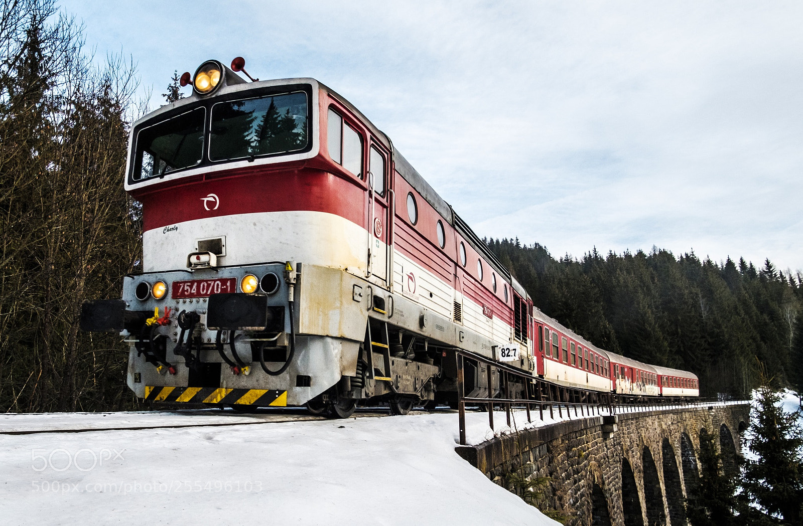 Fujifilm X-T20 sample photo. Winter train photography