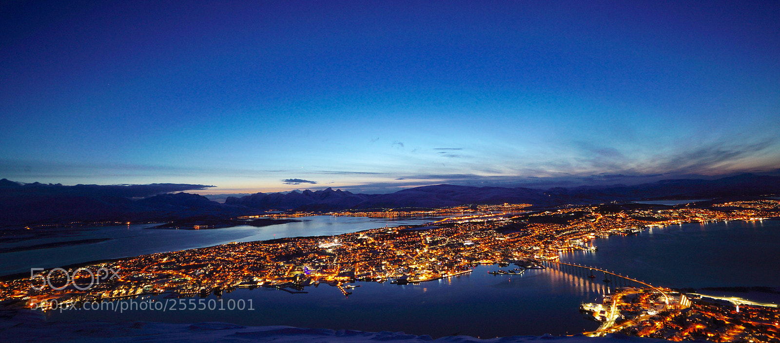 Sony a7R II sample photo. Tromoso at night photography
