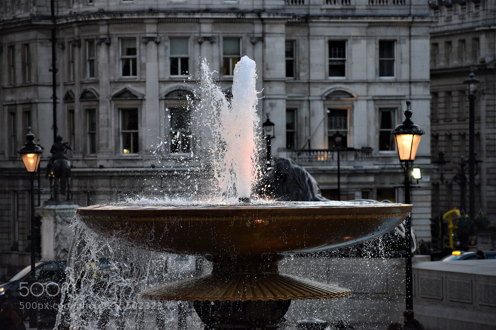 Nikon D3300 sample photo. Trafalgar fountain photography