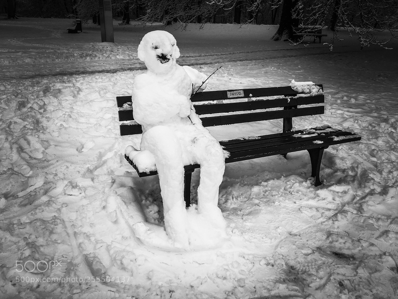 Apple iPhone SE sample photo. Snowman needs rest photography