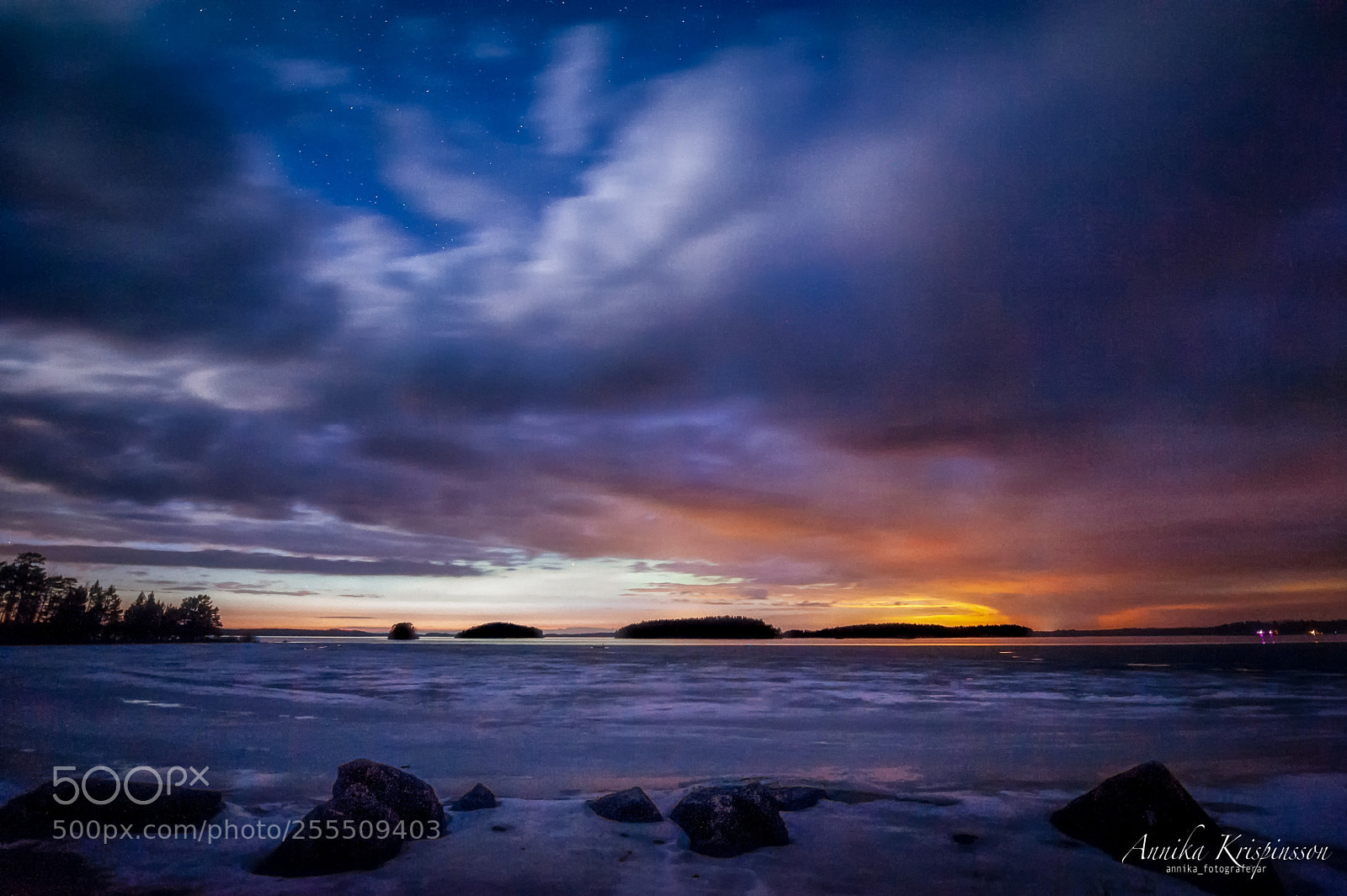Nikon D700 sample photo. Night clouds photography