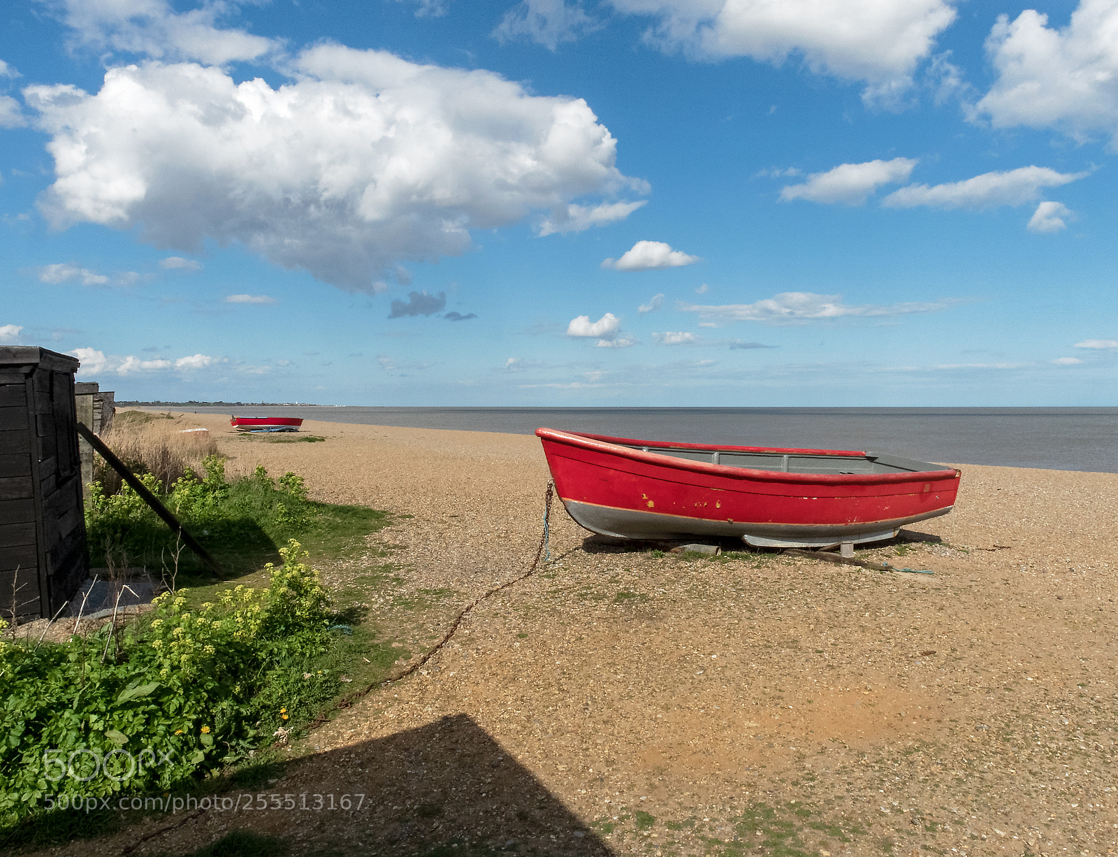 Olympus OM-D E-M5 II sample photo. Red boat photography