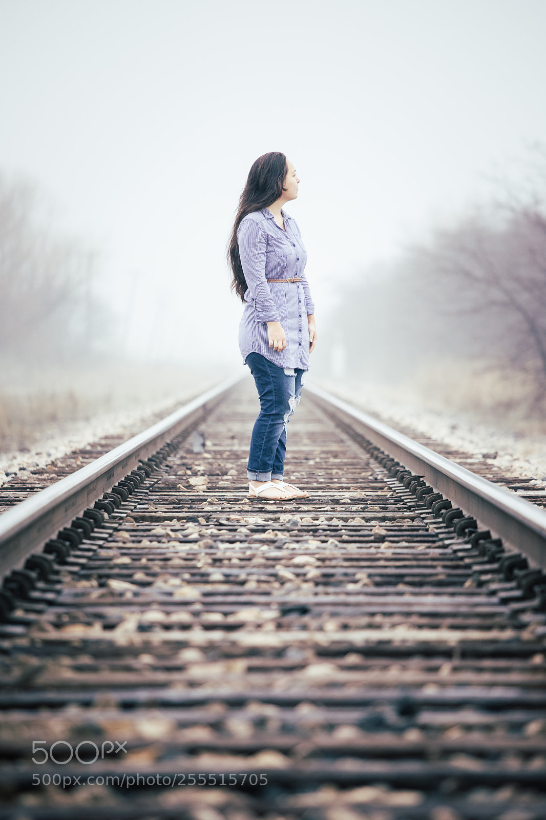 Canon EOS 6D Mark II sample photo. Railroad portrait photography