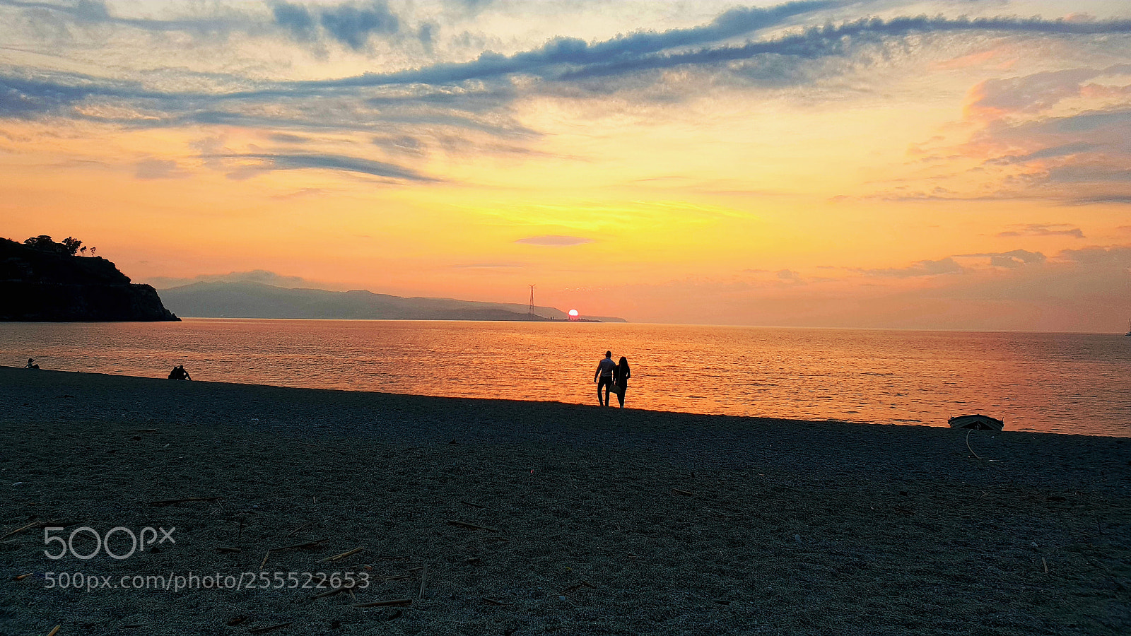 Samsung Galaxy S9 sample photo. Sunset on the strait photography