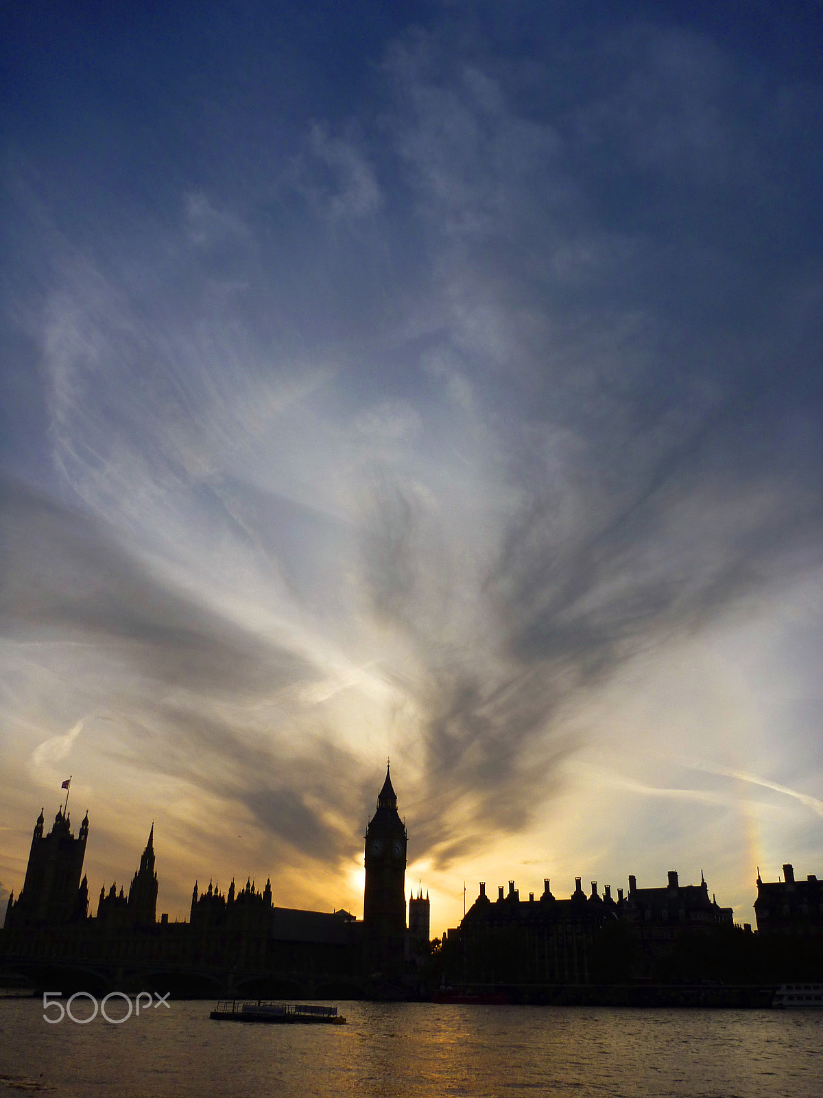 Panasonic DMC-FT1 sample photo. Sunset over big ben photography