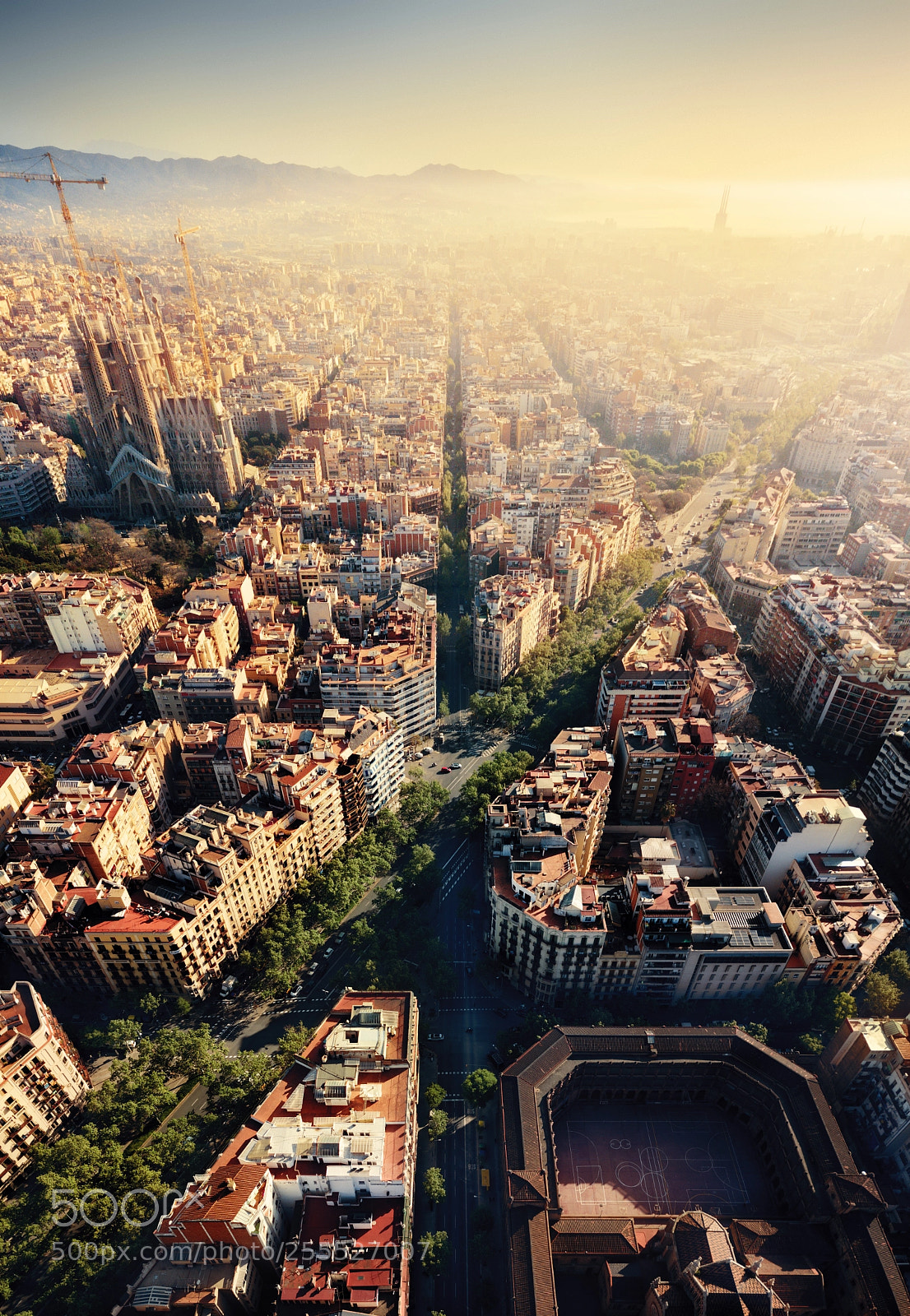 DJI FC220 sample photo. Barcelona photography