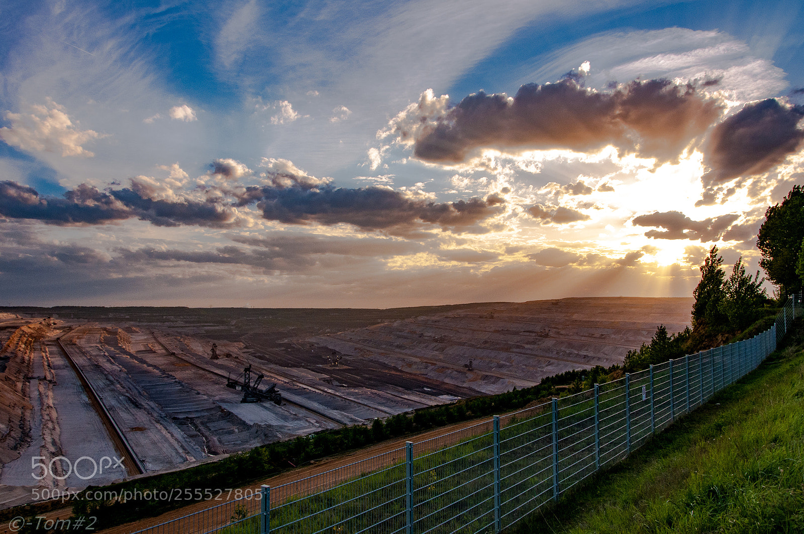 Nikon D300 sample photo. Sonnenuntergang tagebau hambach photography