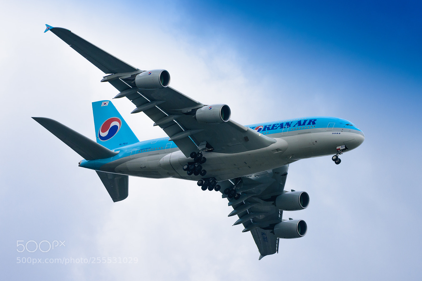 Nikon D7200 sample photo. Airbus a380 korean air photography