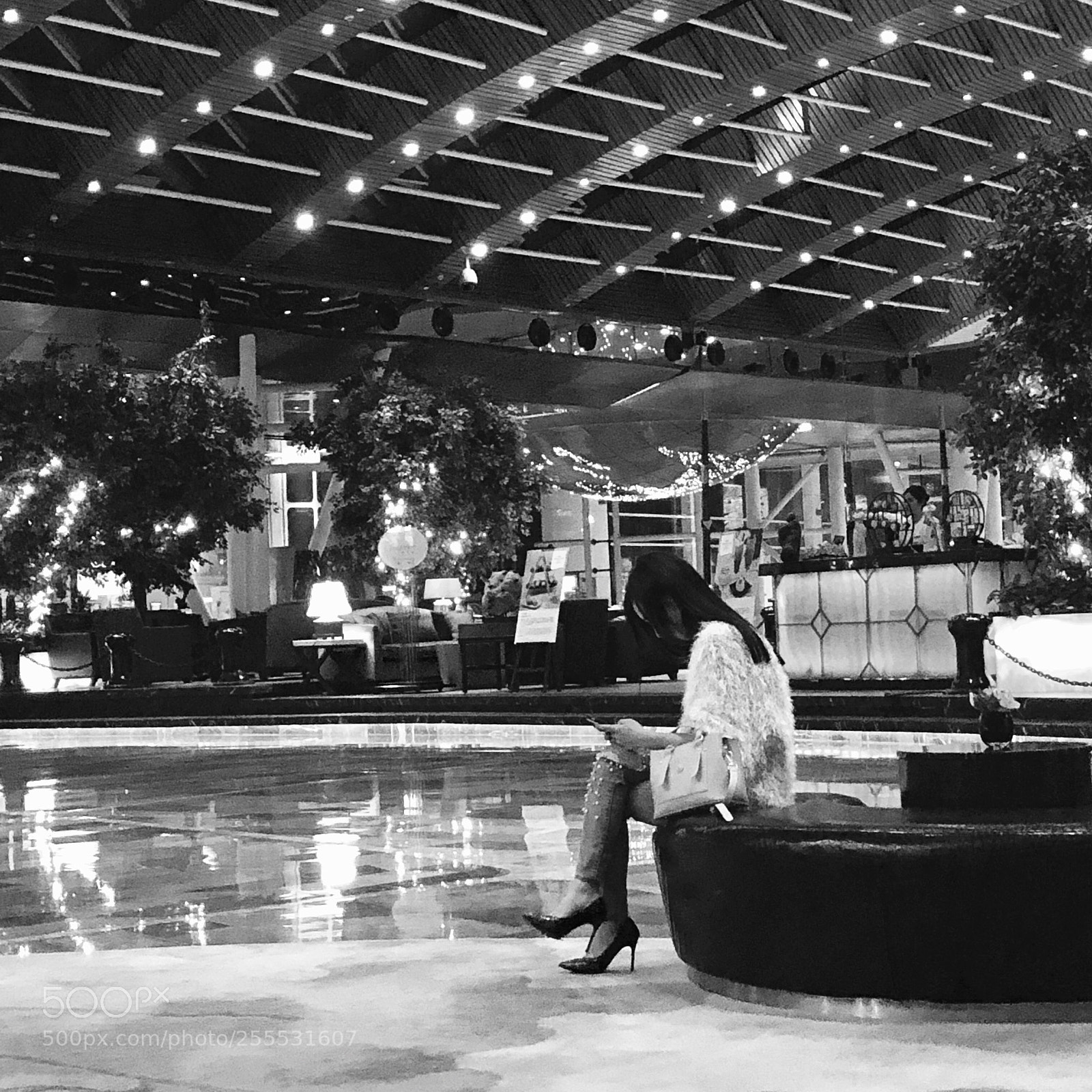 Apple iPhone 8 Plus sample photo. Late night in hotel photography