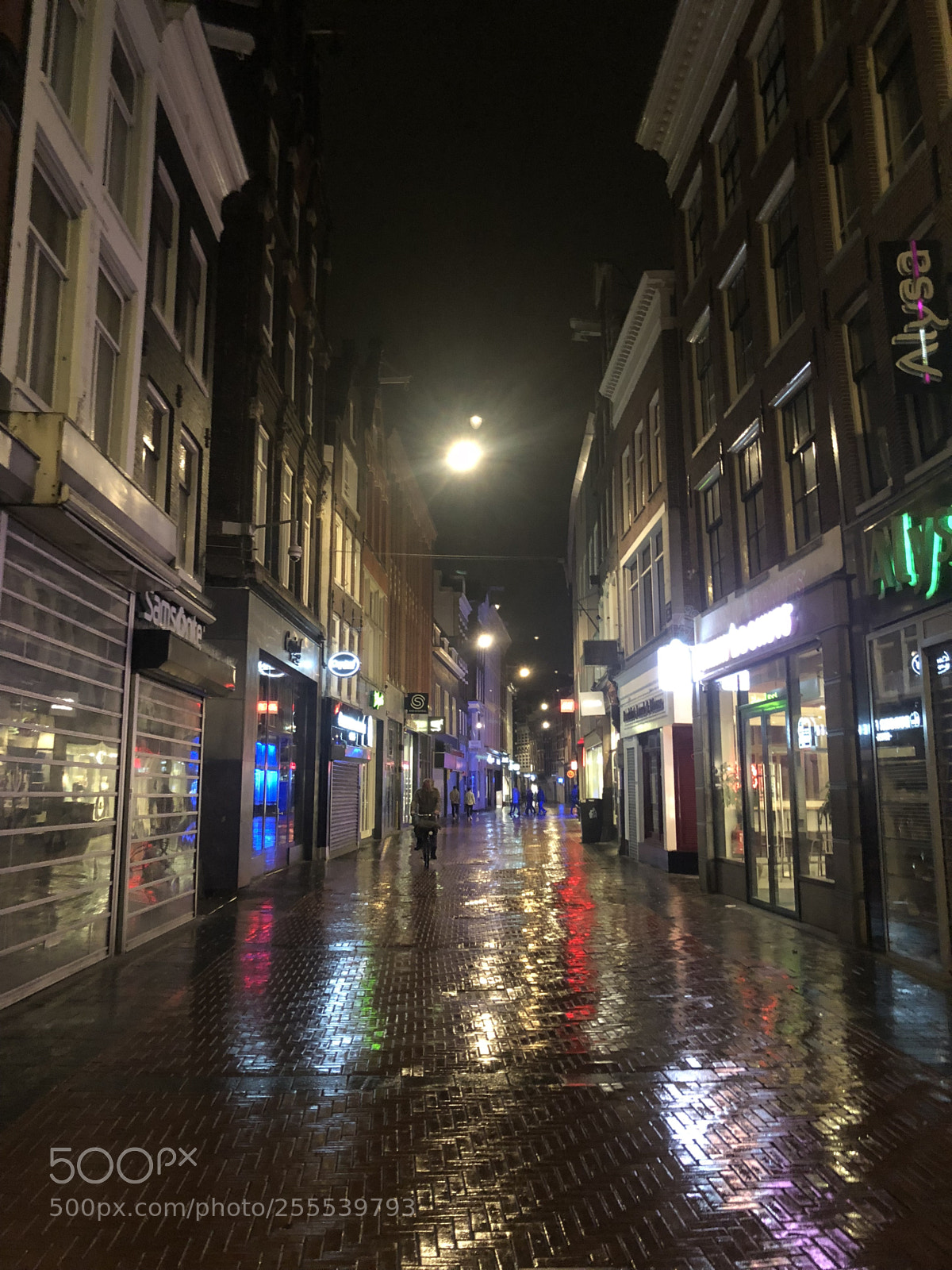 Apple iPhone 8 Plus sample photo. Amsterdam at night
 photography