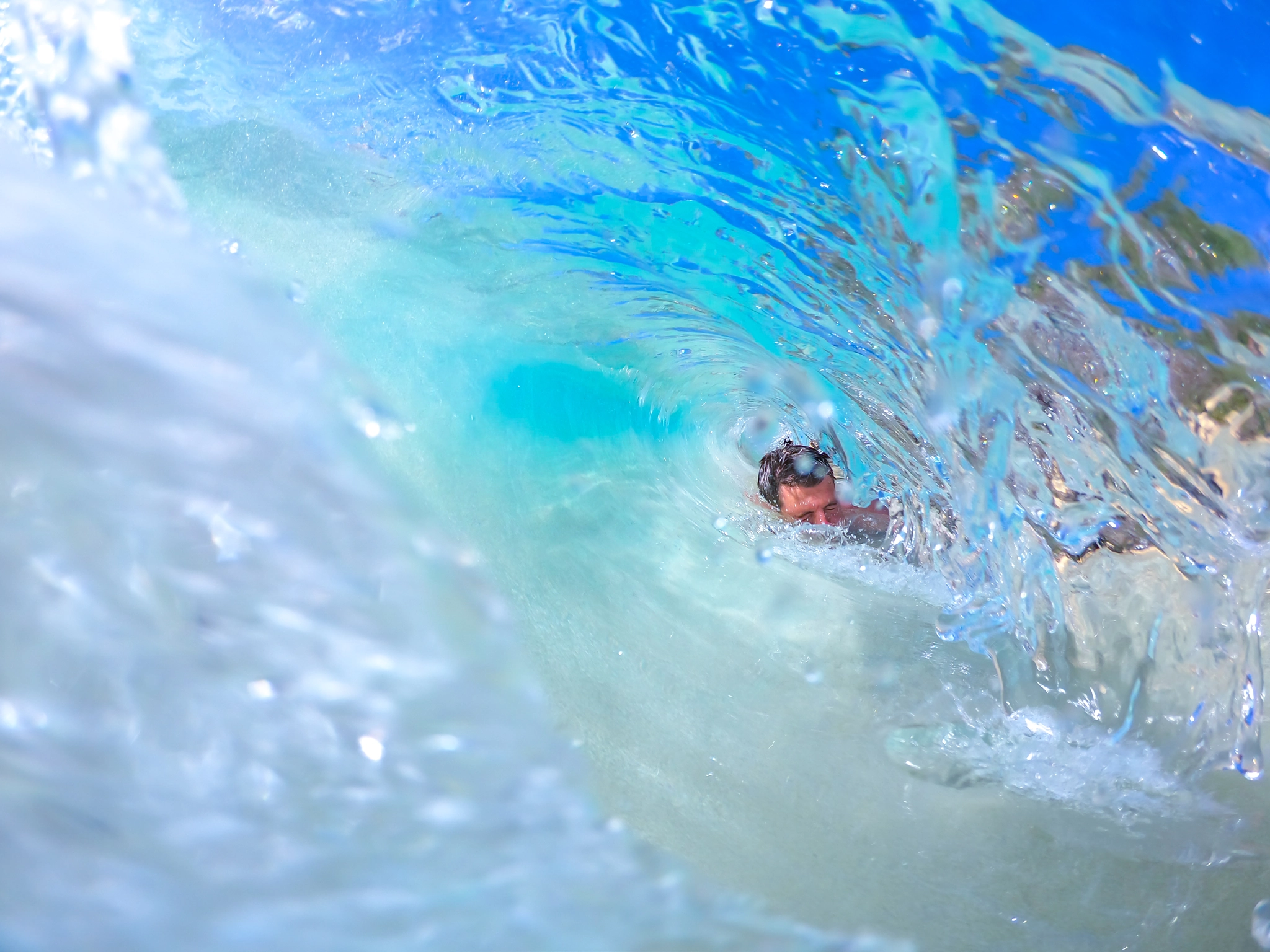 GoPro Hero6 Black sample photo. Shore break barrels photography
