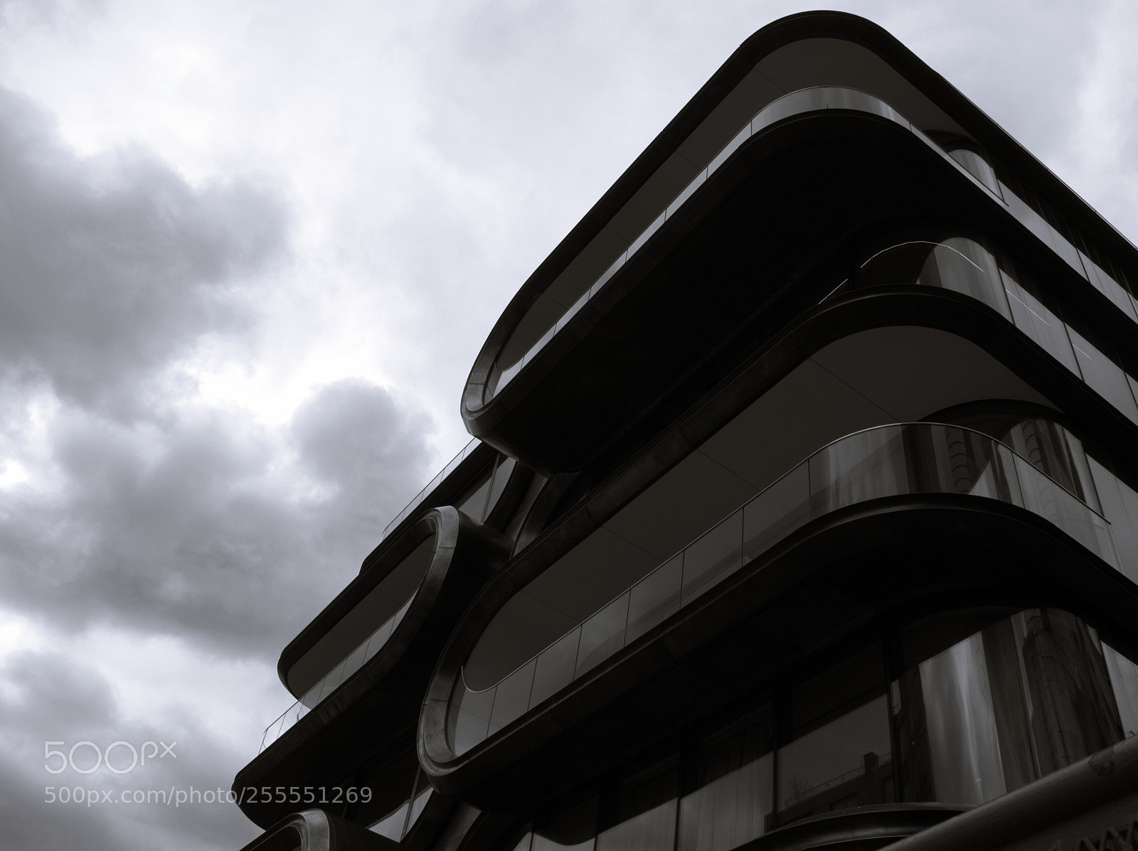 Olympus OM-D E-M5 II sample photo. Zaha hadid building photography