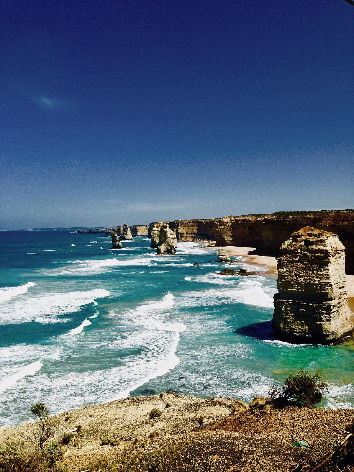 Apple iPhone 5c sample photo. Twelve apostles photography