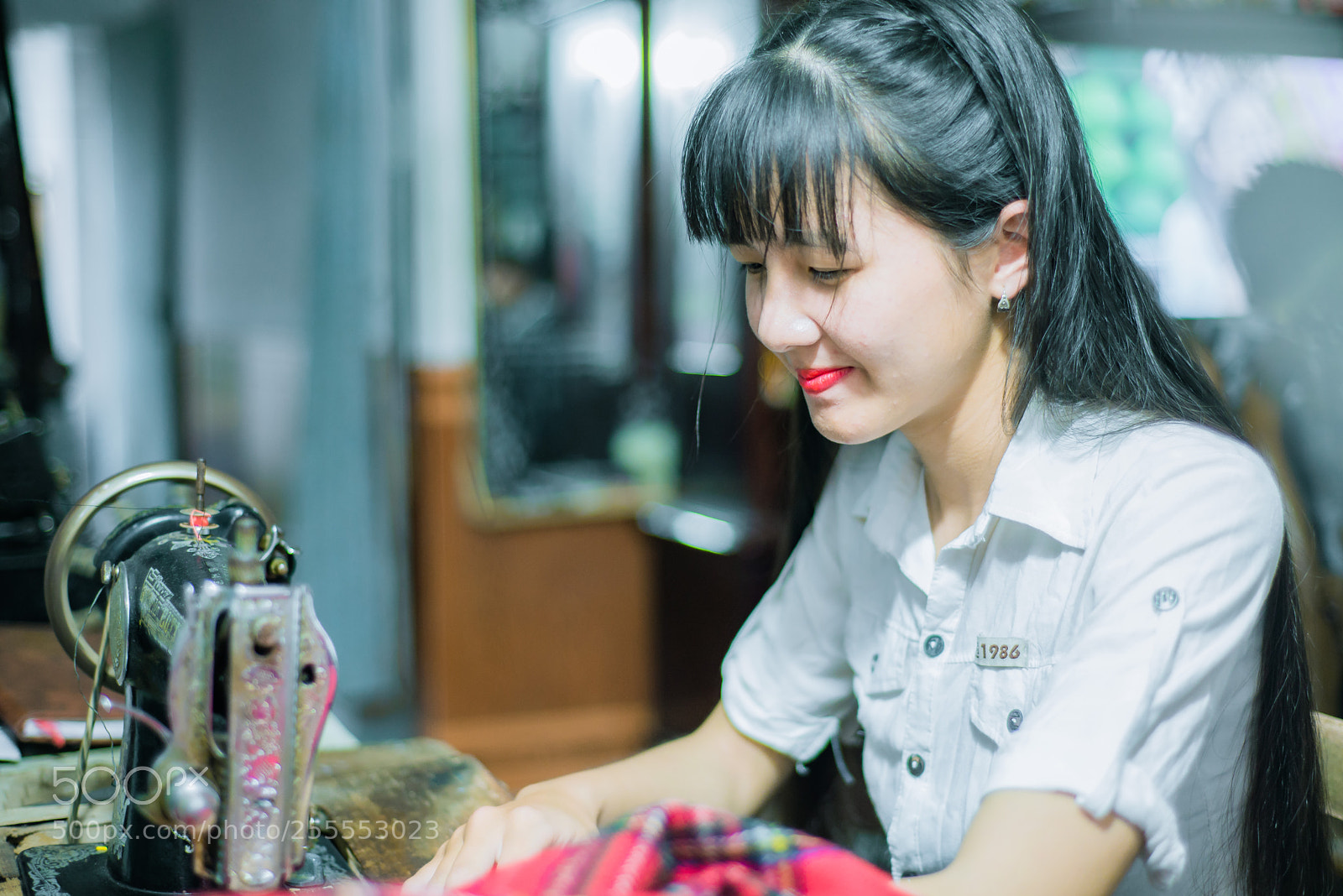 Nikon D610 sample photo. Seamstress photography
