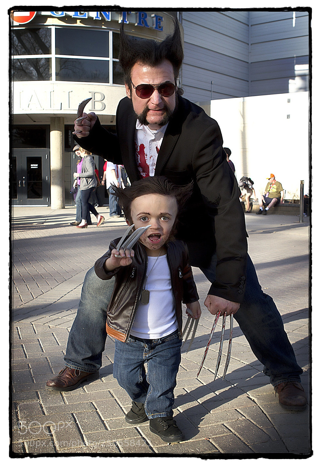 Canon EOS 7D sample photo. Wolverine and little wolverine. photography