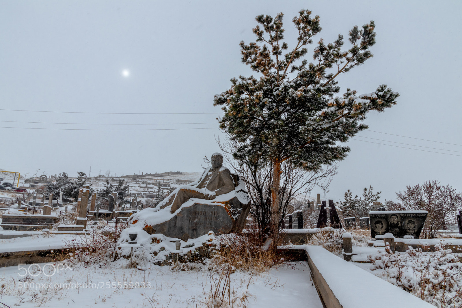 Canon EOS 80D sample photo. Statue at martuni cemetery photography
