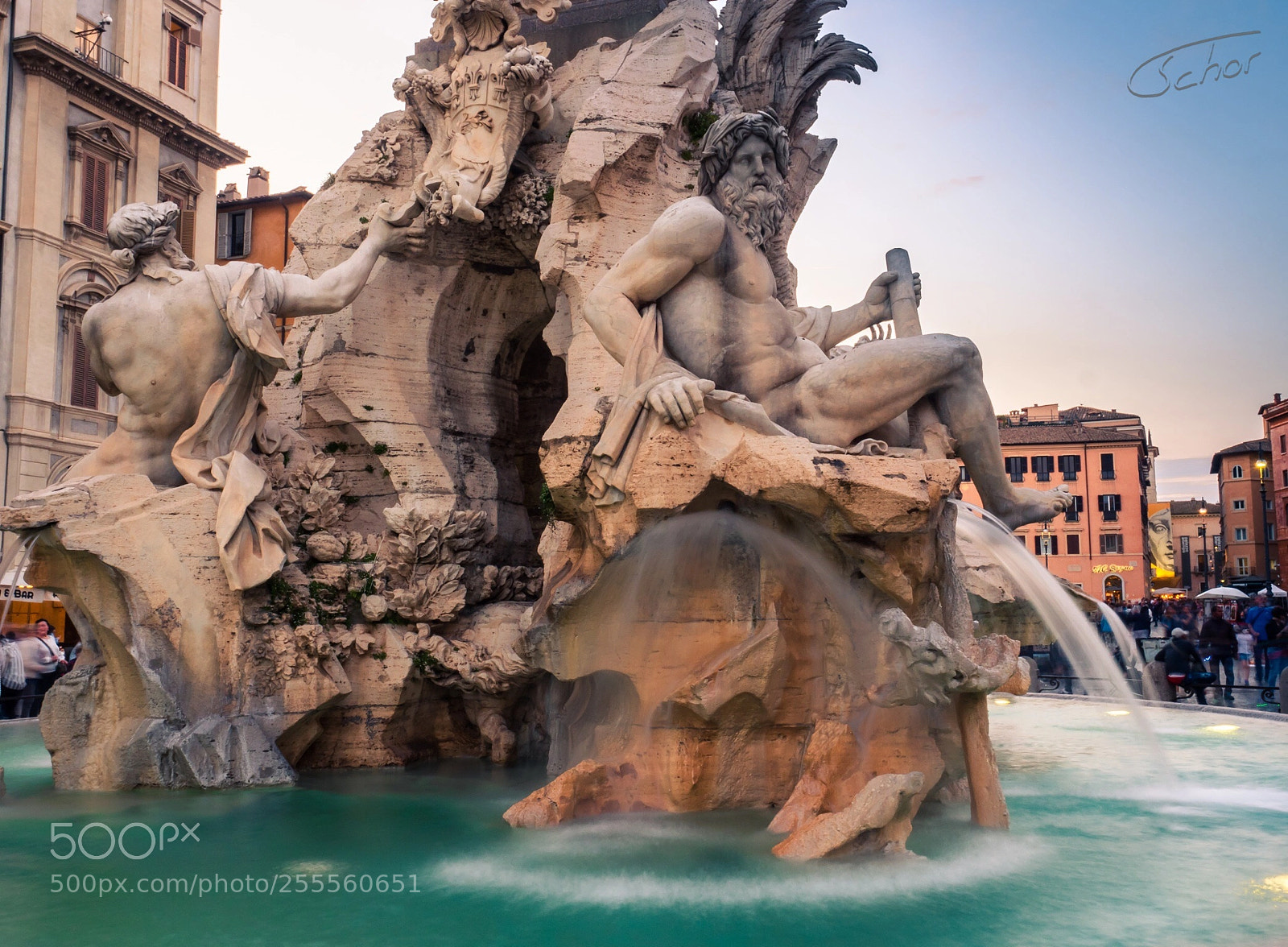 Olympus OM-D E-M1 Mark II sample photo. Fontana dei quattro fiumi photography