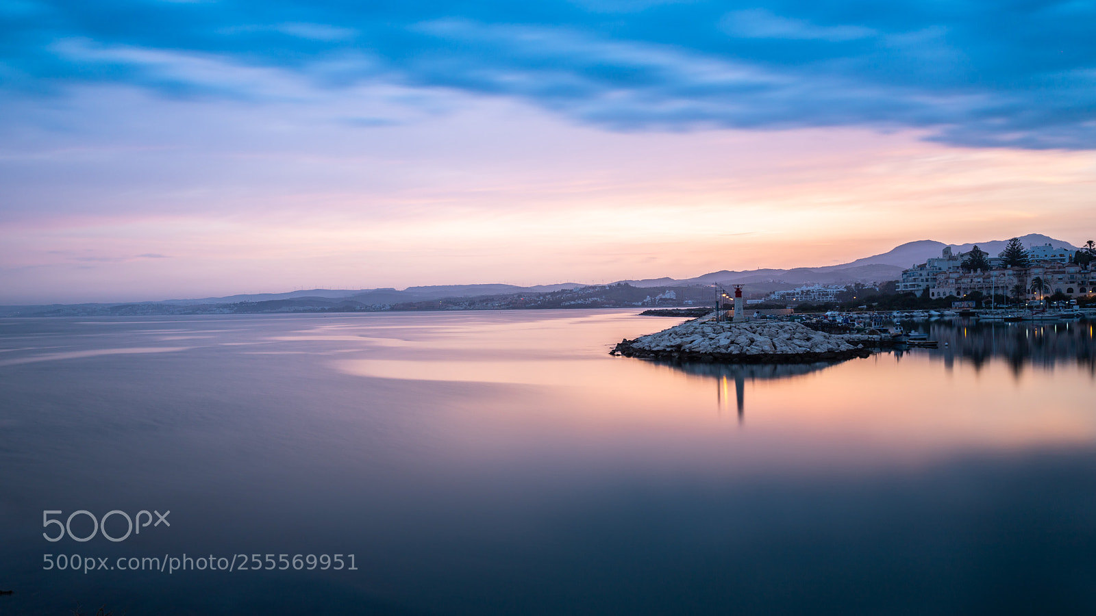 Canon EOS 6D Mark II sample photo. Estepona port at blue photography