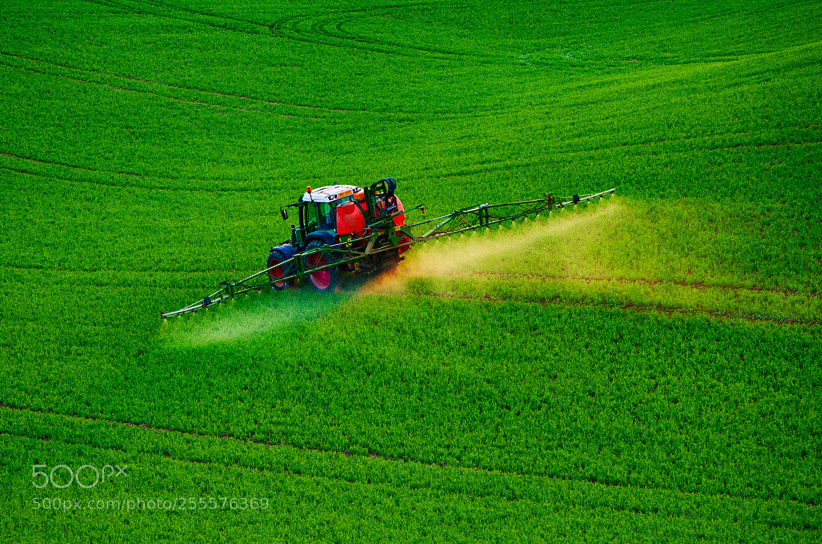 Nikon D7000 sample photo. Farm machinery spraying insecticide photography