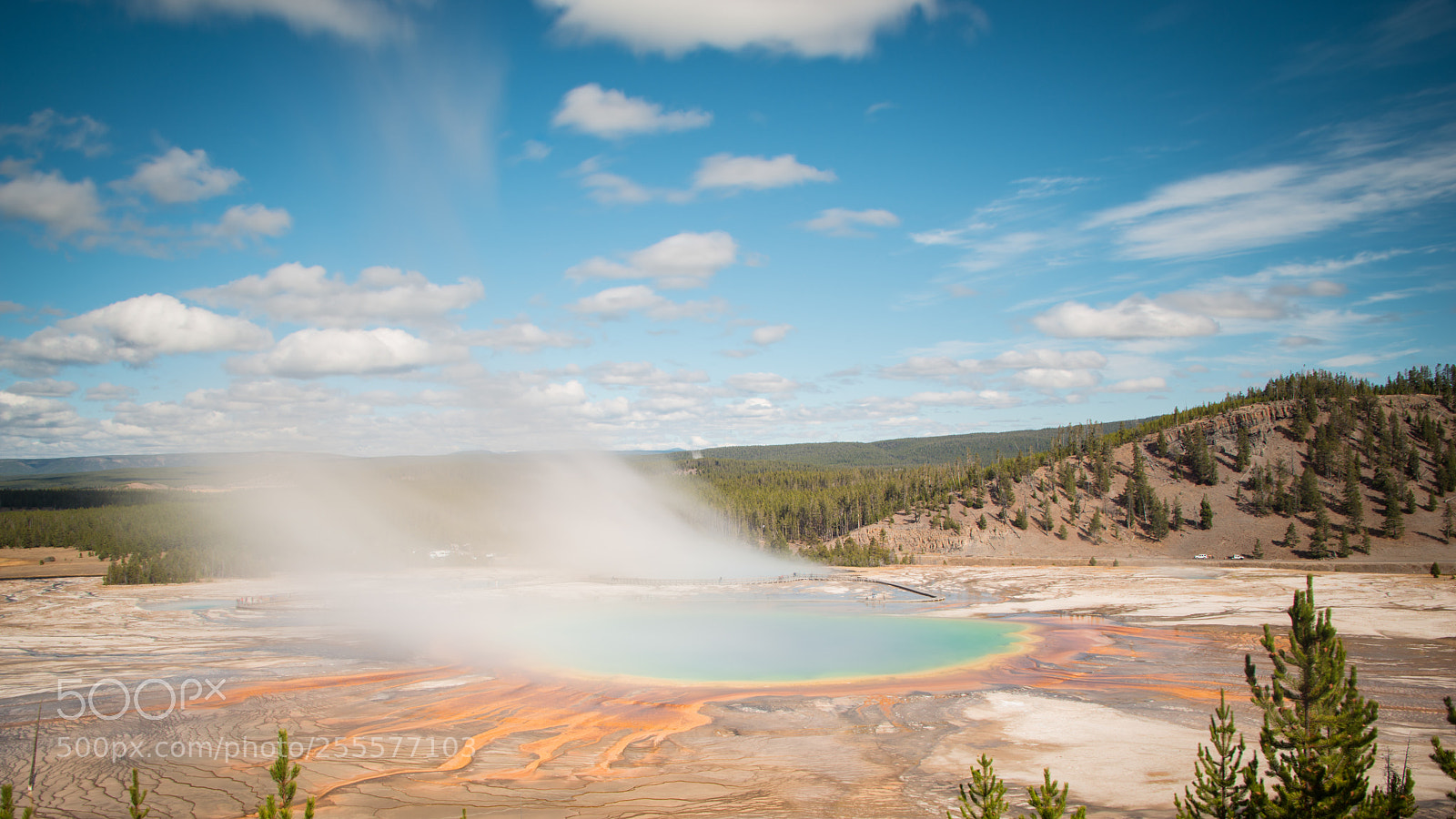 Nikon D800 sample photo. Grand prismatic spring yellowstone photography