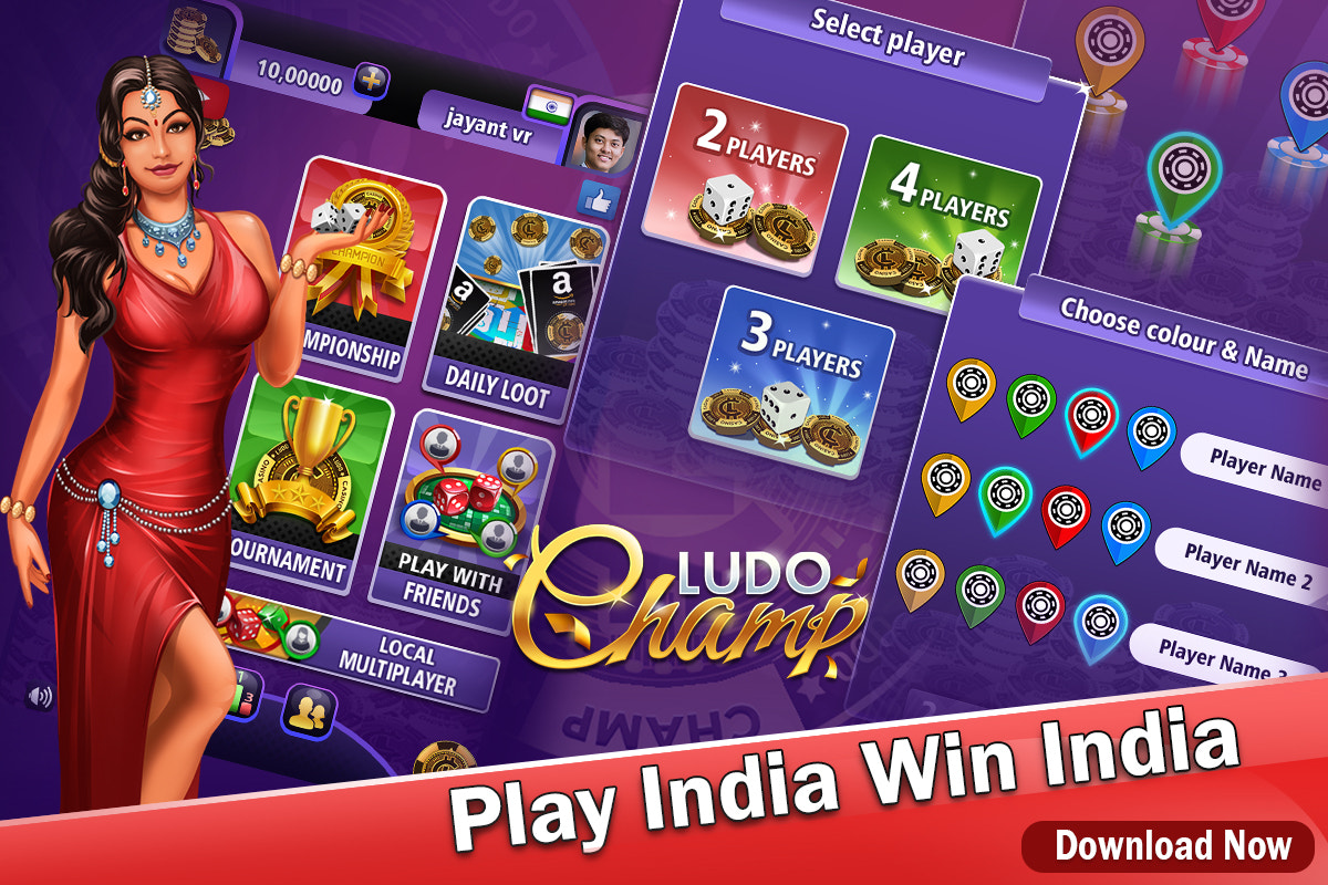 Ludo Champ : Each player rolls the dice