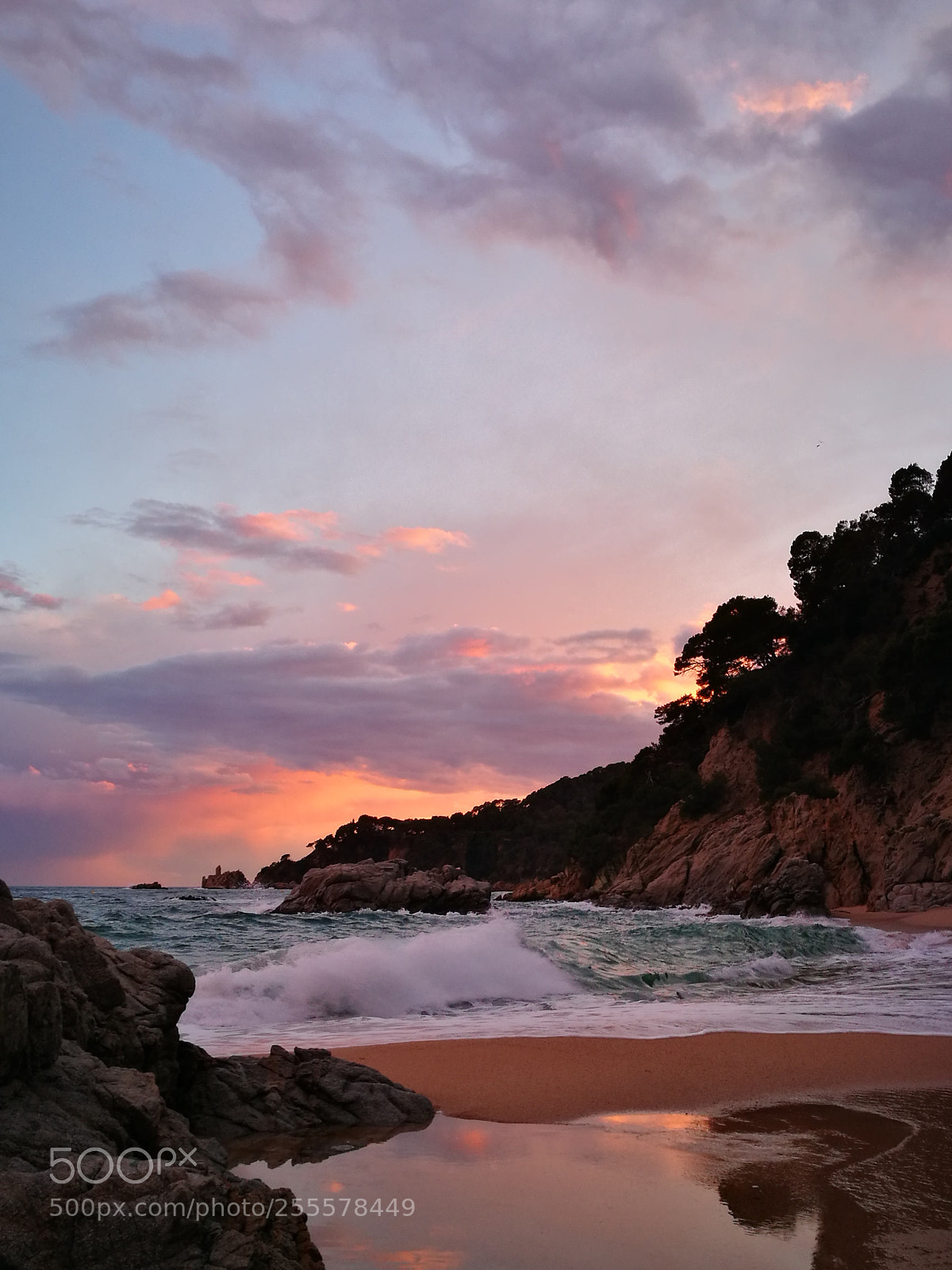 HUAWEI P9 sample photo. Sunset in cala sa photography