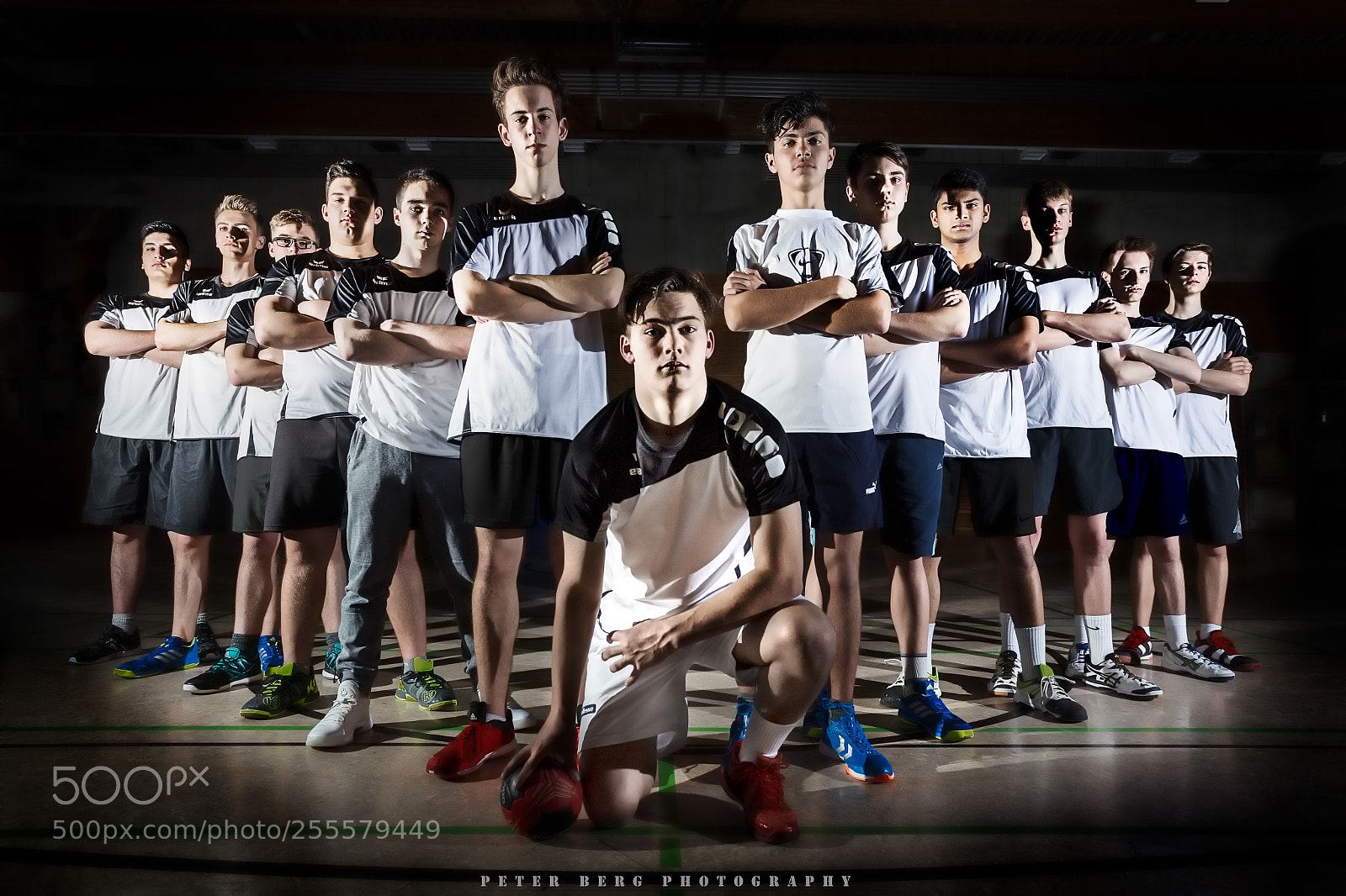 Canon EOS 6D sample photo. Handball team in v-formation photography