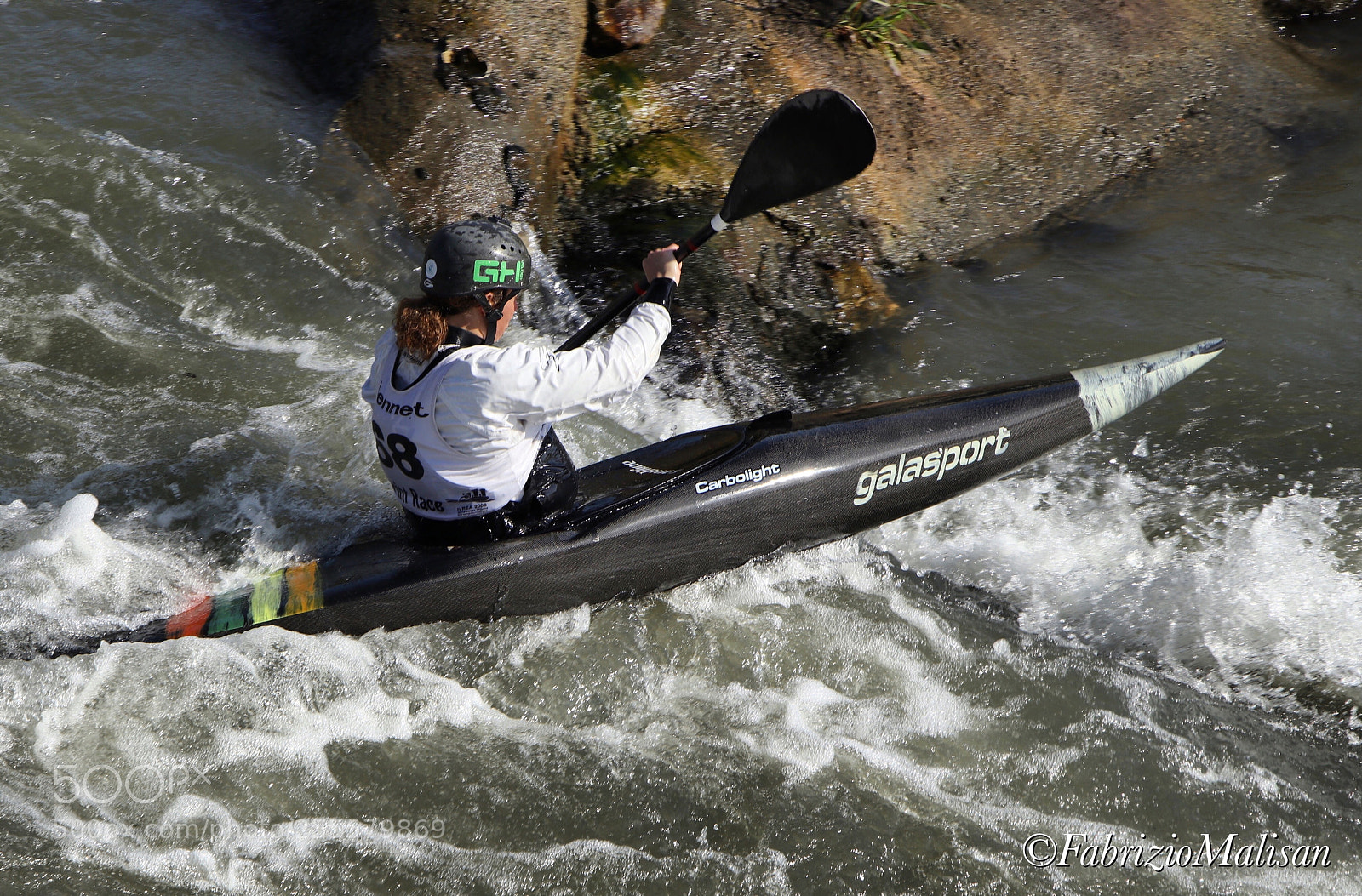 Canon EOS M5 sample photo. White water canoe jump photography