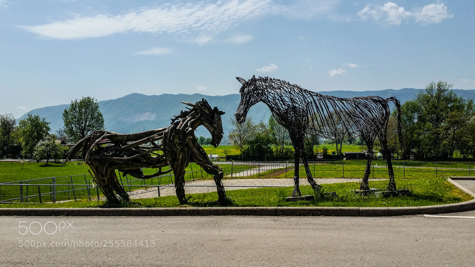 Samsung Galaxy S5 sample photo. Horse sculpture photography