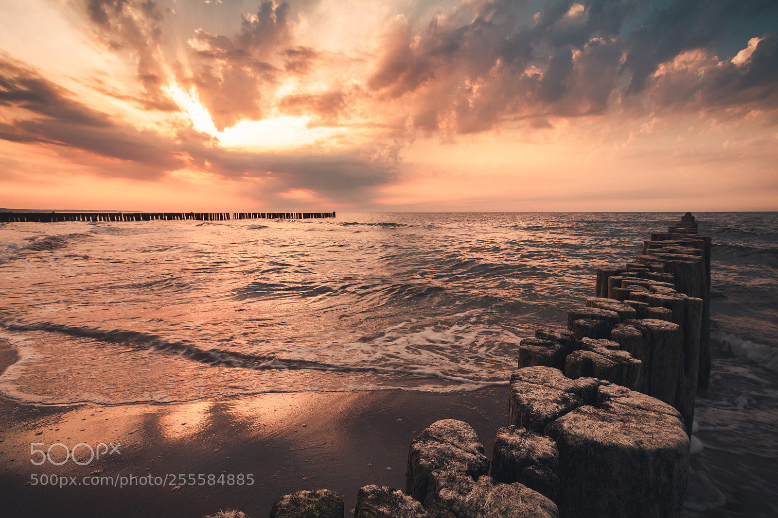 Canon EOS 60D sample photo. Sunset baltic sea photography
