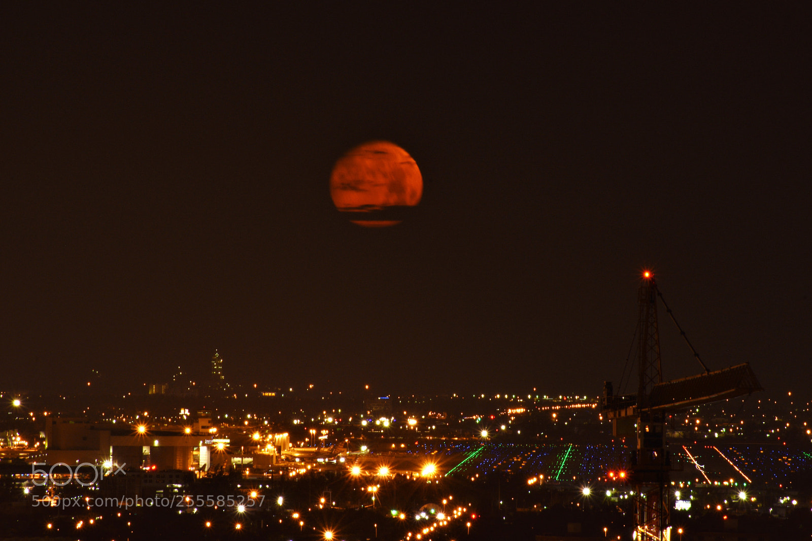Nikon D3400 sample photo. Moonset photography